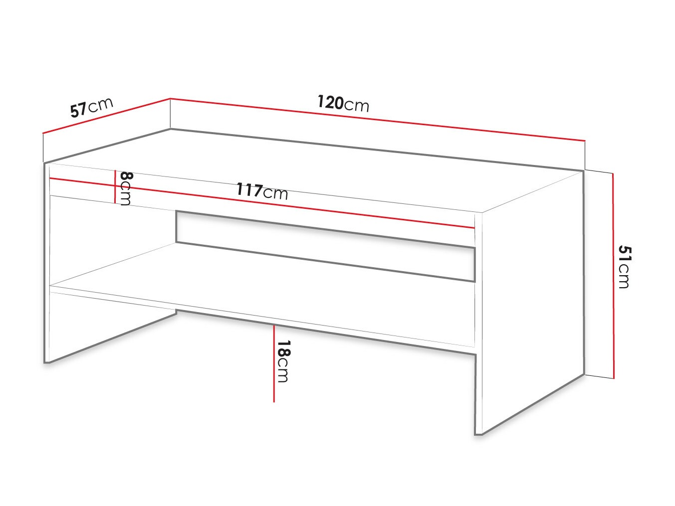 Diivanilaud Dicto (Valge)