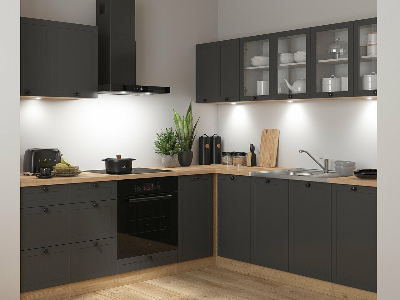 Moodul köögikomplekt Classic Grey Oak 121