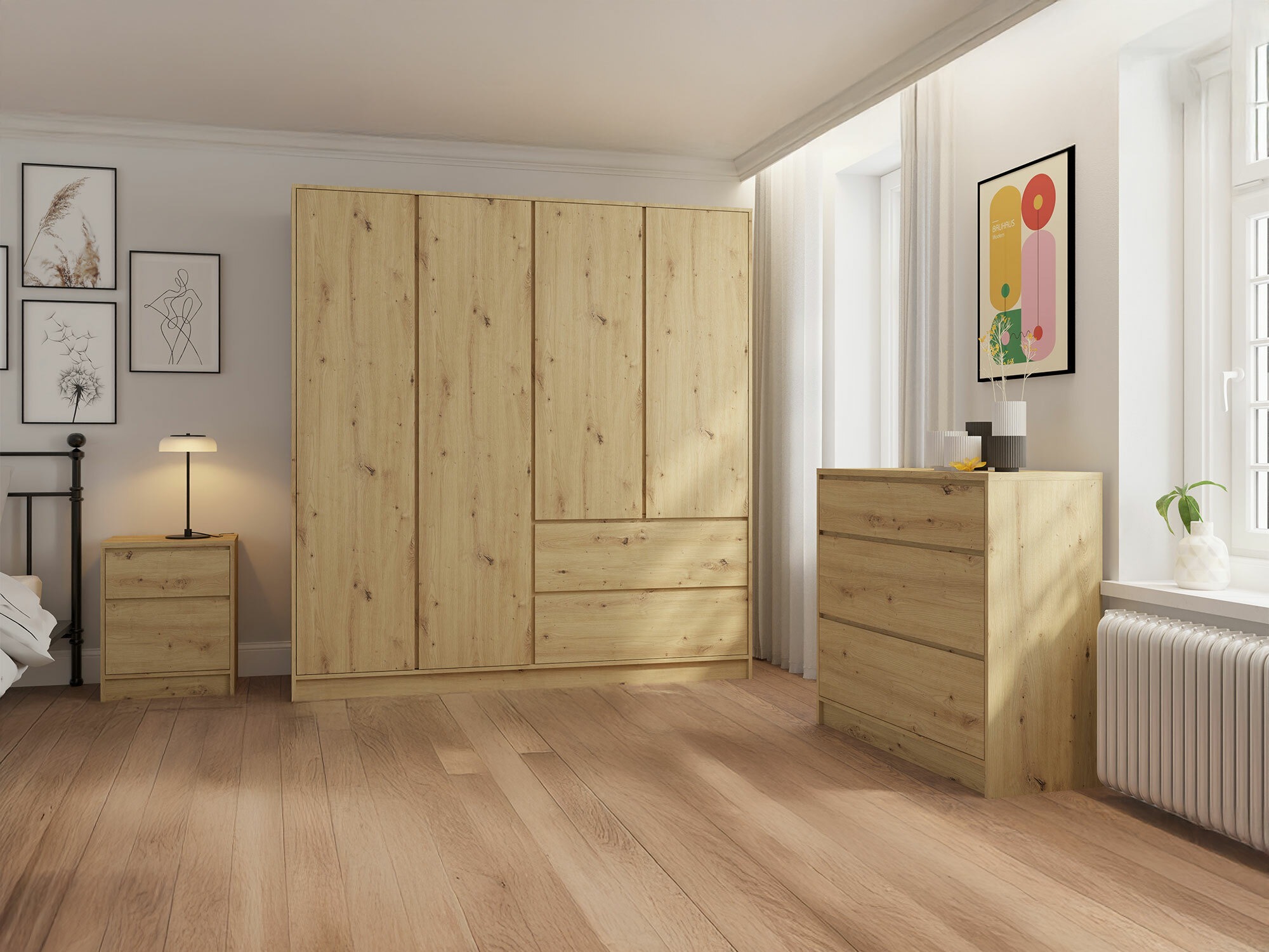 Riidekapp Mervese 104 (Artisan tamm)