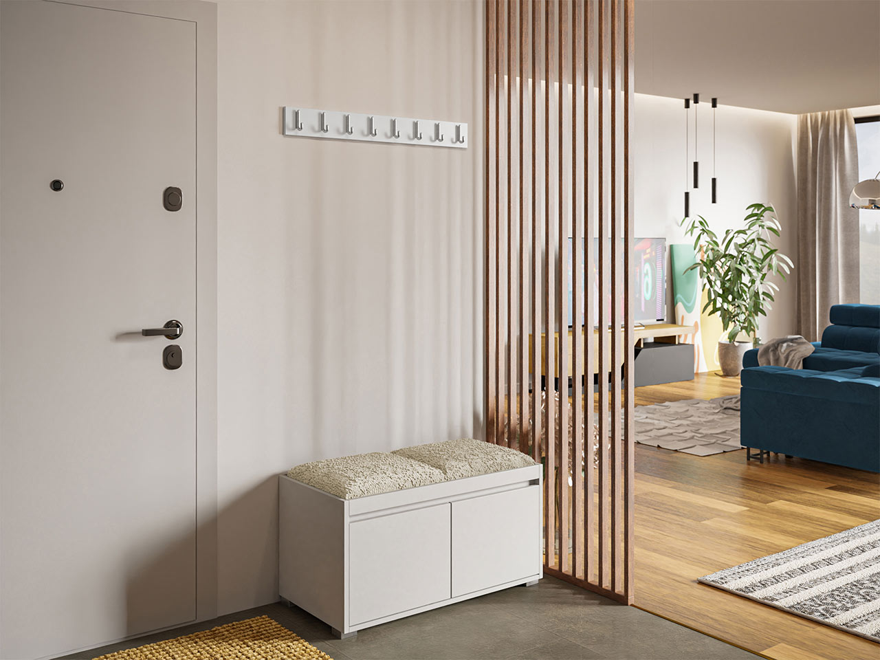 Esikukomplekt Comfivo 386 (Valge + Abriamo 03)