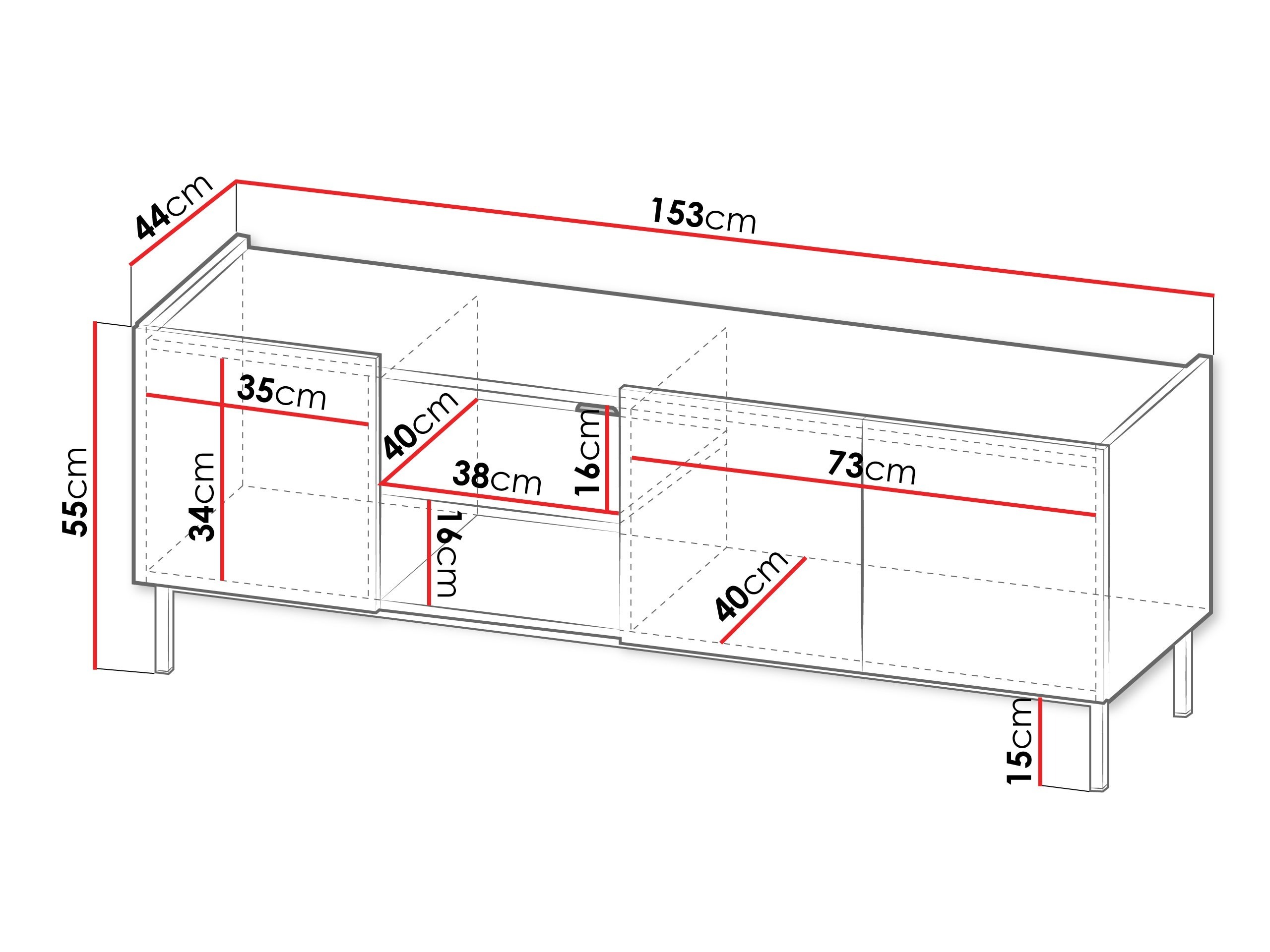 TV-alus Veldome 102 (Must + Helepruun)