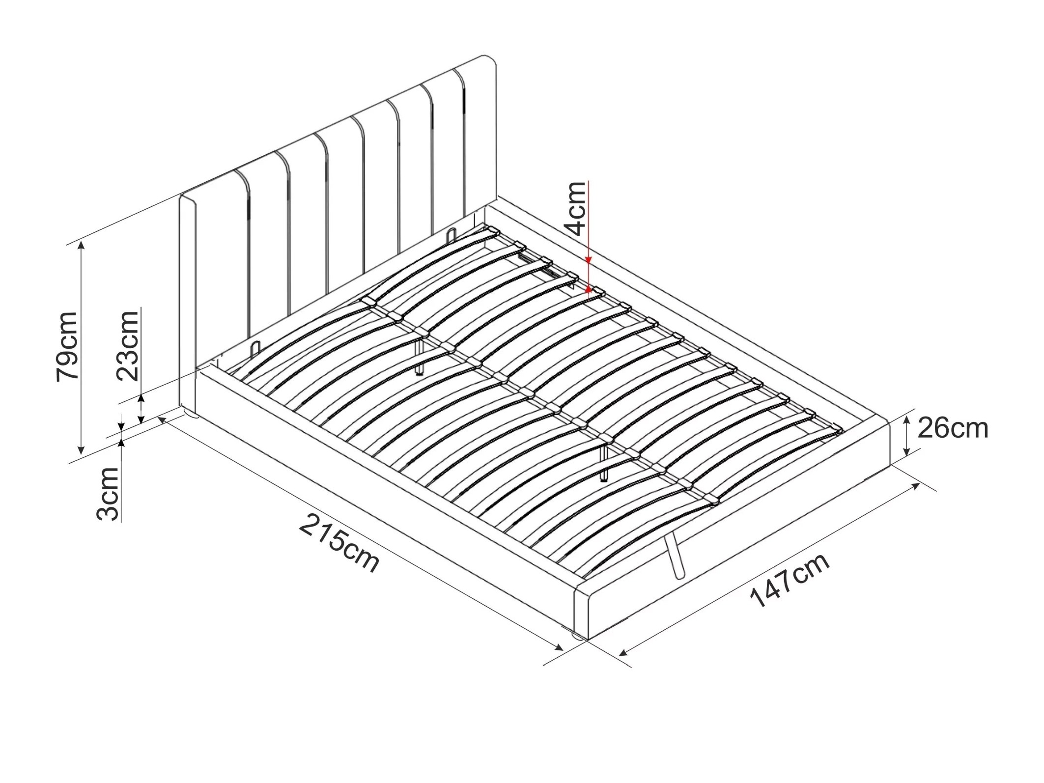 Voodi Detroit 412 (Hall)