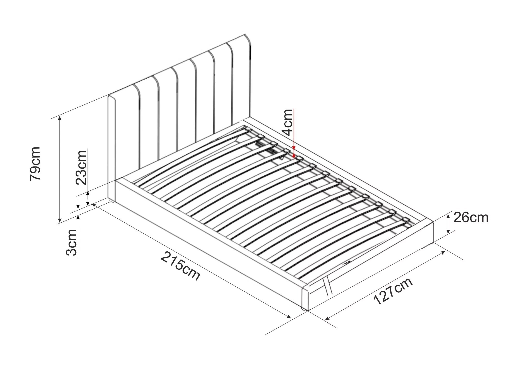 Voodi Detroit 412 (Hall)