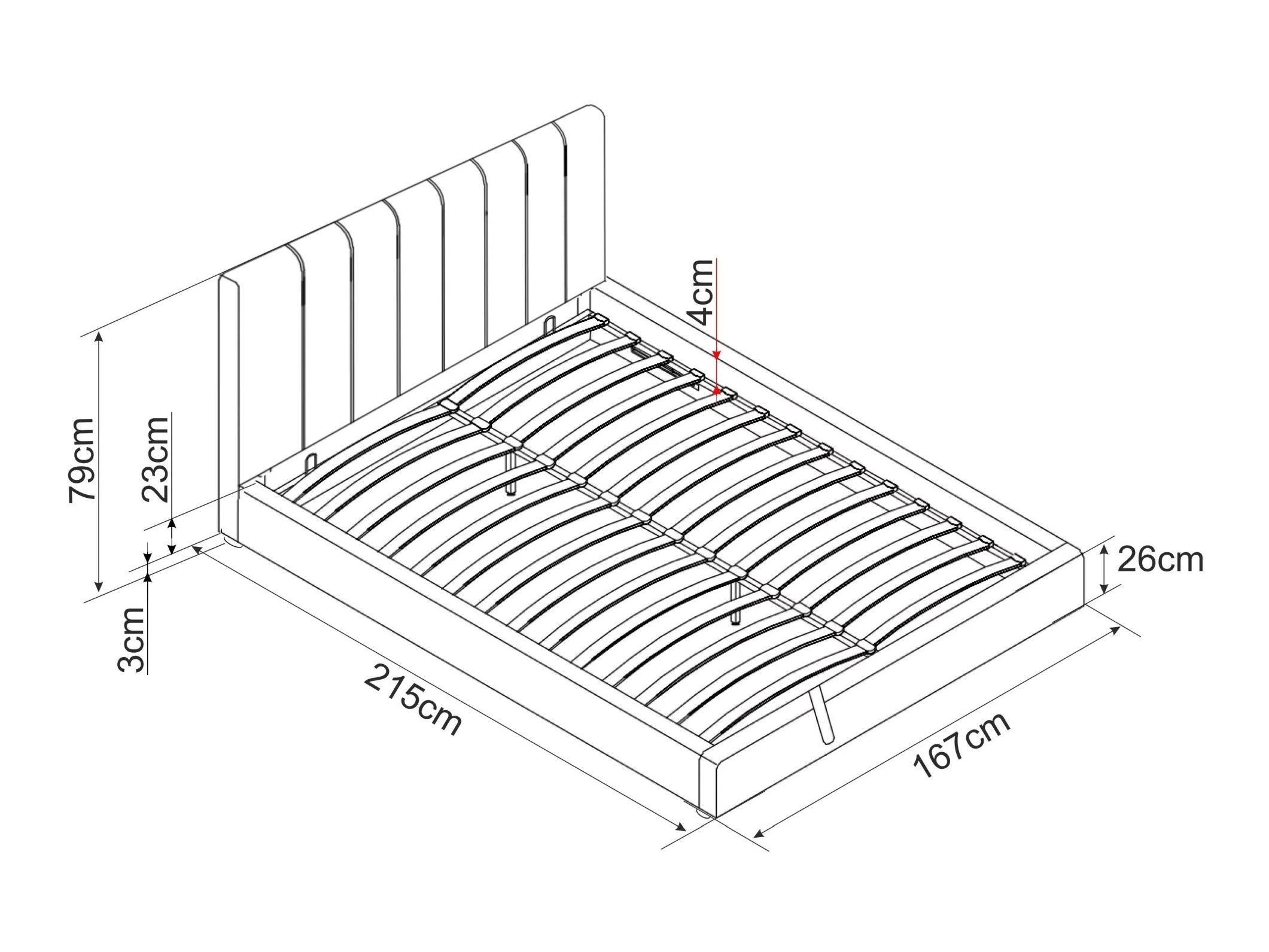 Voodi Detroit 412 (Hall)