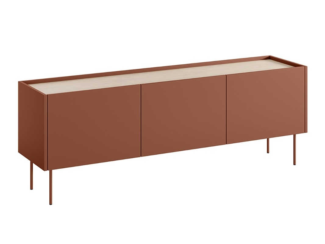 TV-alus Tivdala 106 (Matt punane + Tamm)