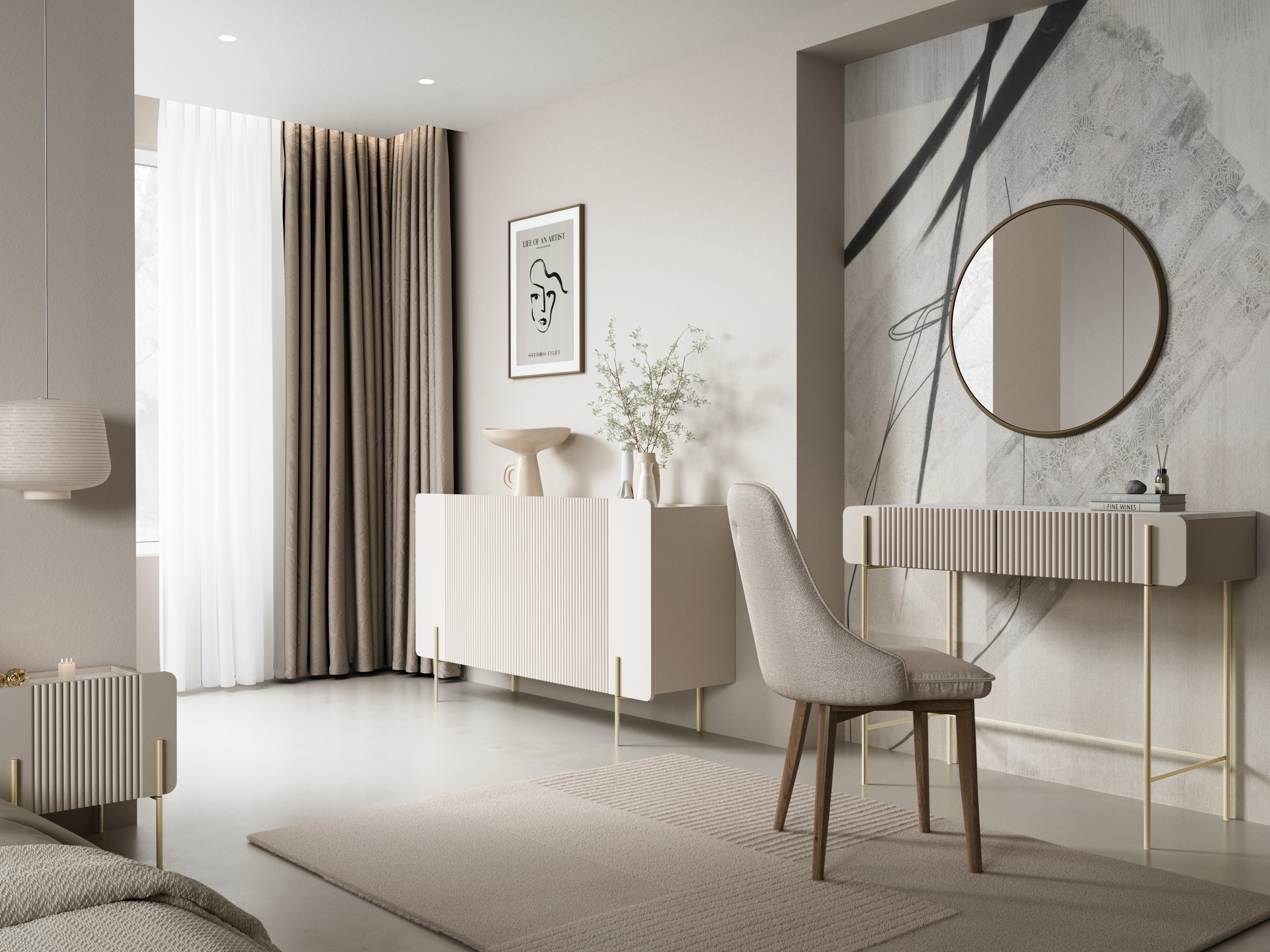 Konsoollaud Etrvero 102 (Kašmiir + Valge marmor)