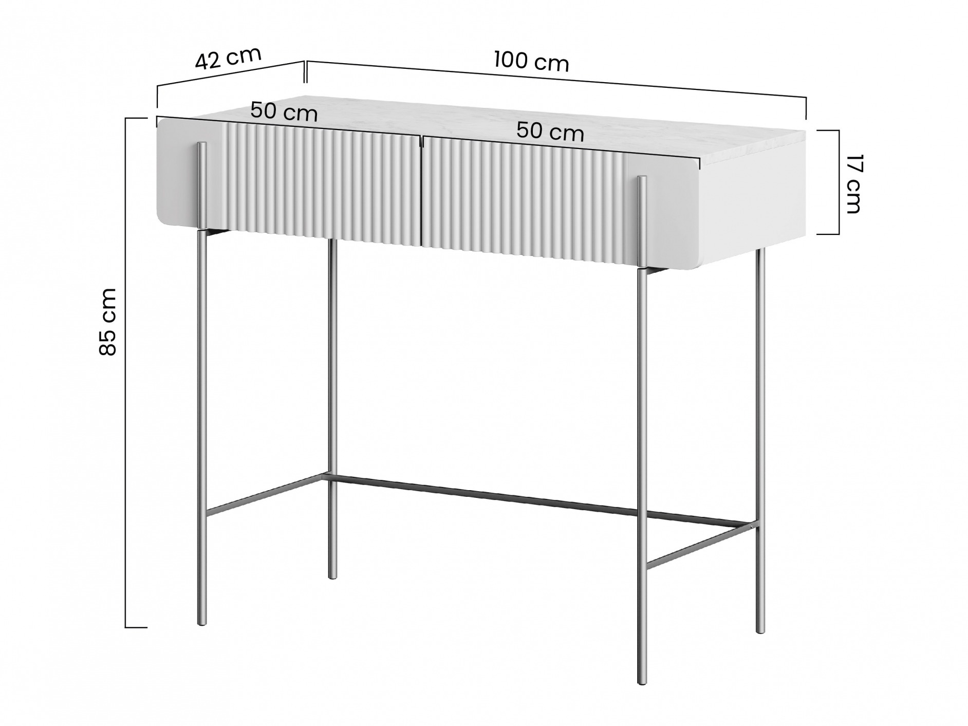 Konsoollaud Etrvero 102 (Must)