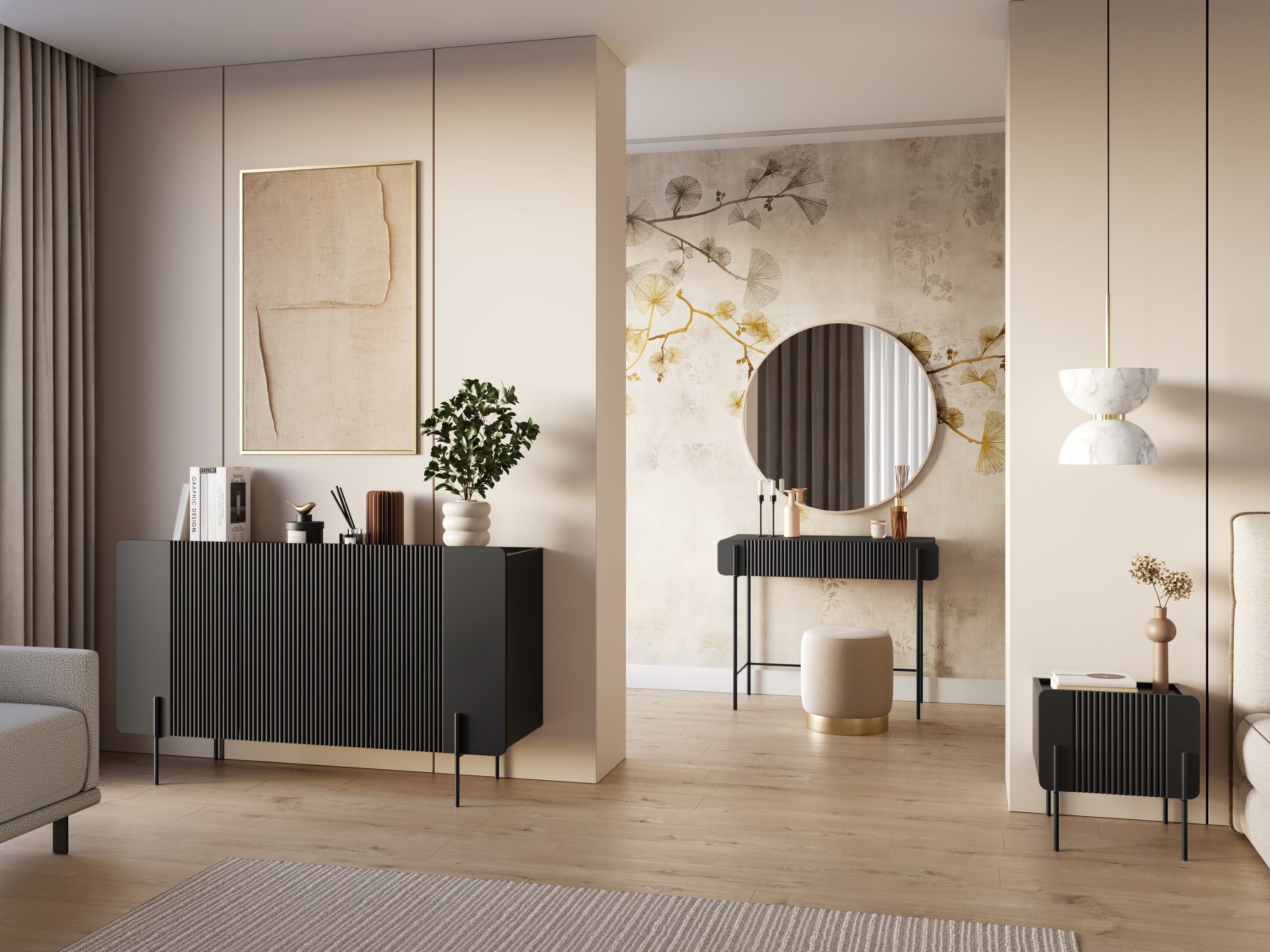 Konsoollaud Etrvero 102 (Must)