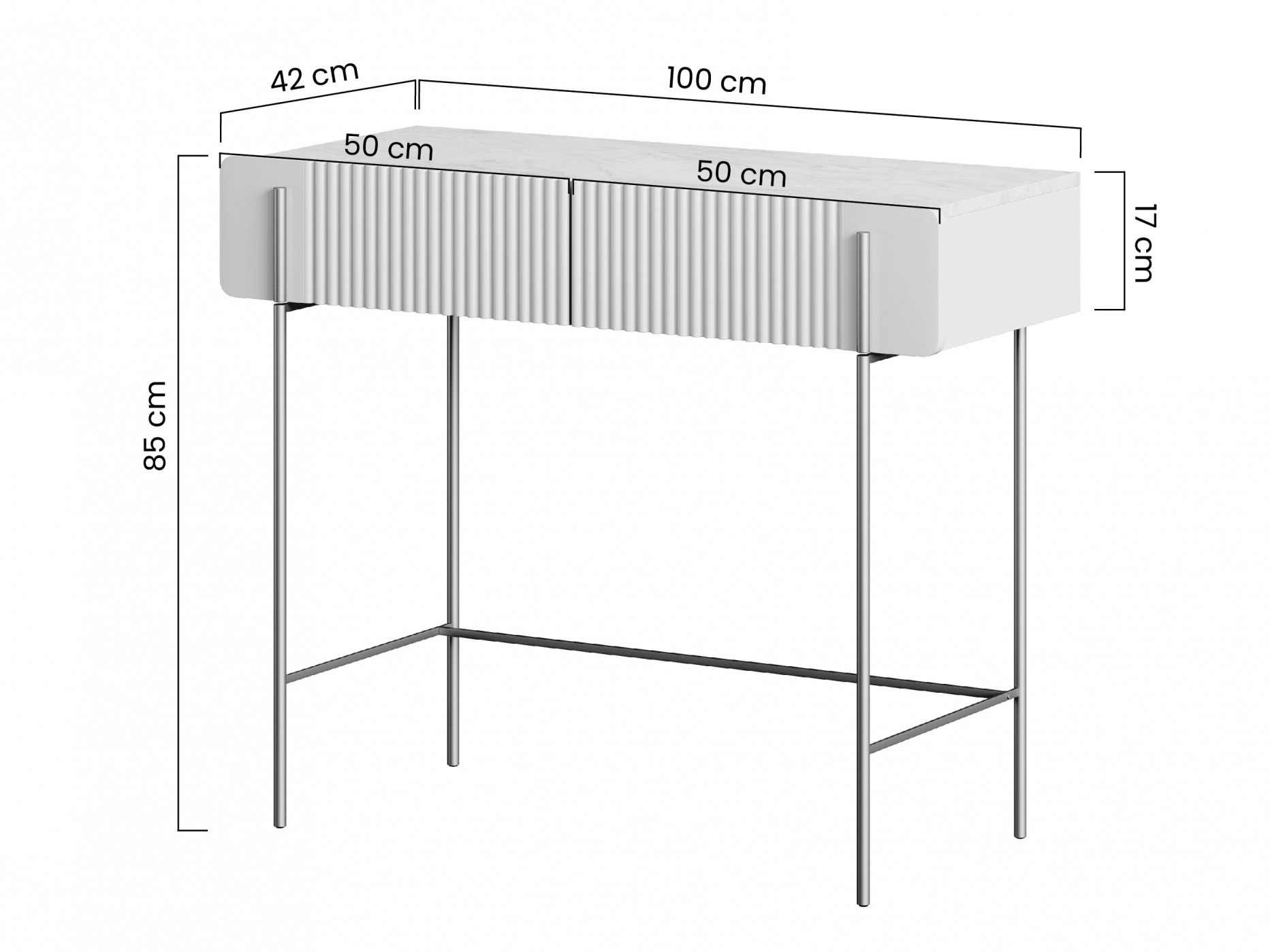 Konsoollaud Etrvero 102 (Must)
