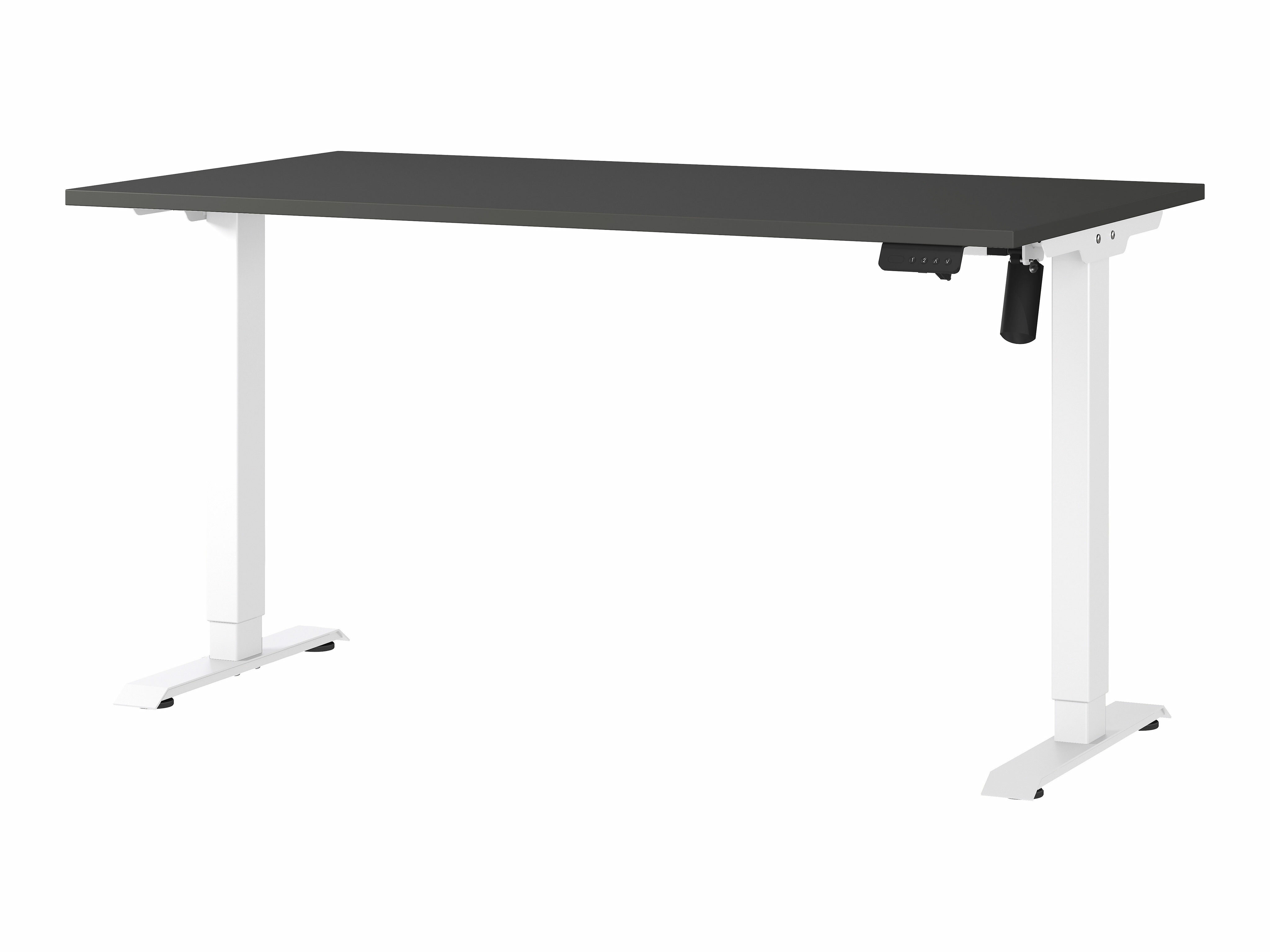 Reguleeritava kõrgusega töölaud Lartesi 116 (Grafiit + Valge)
