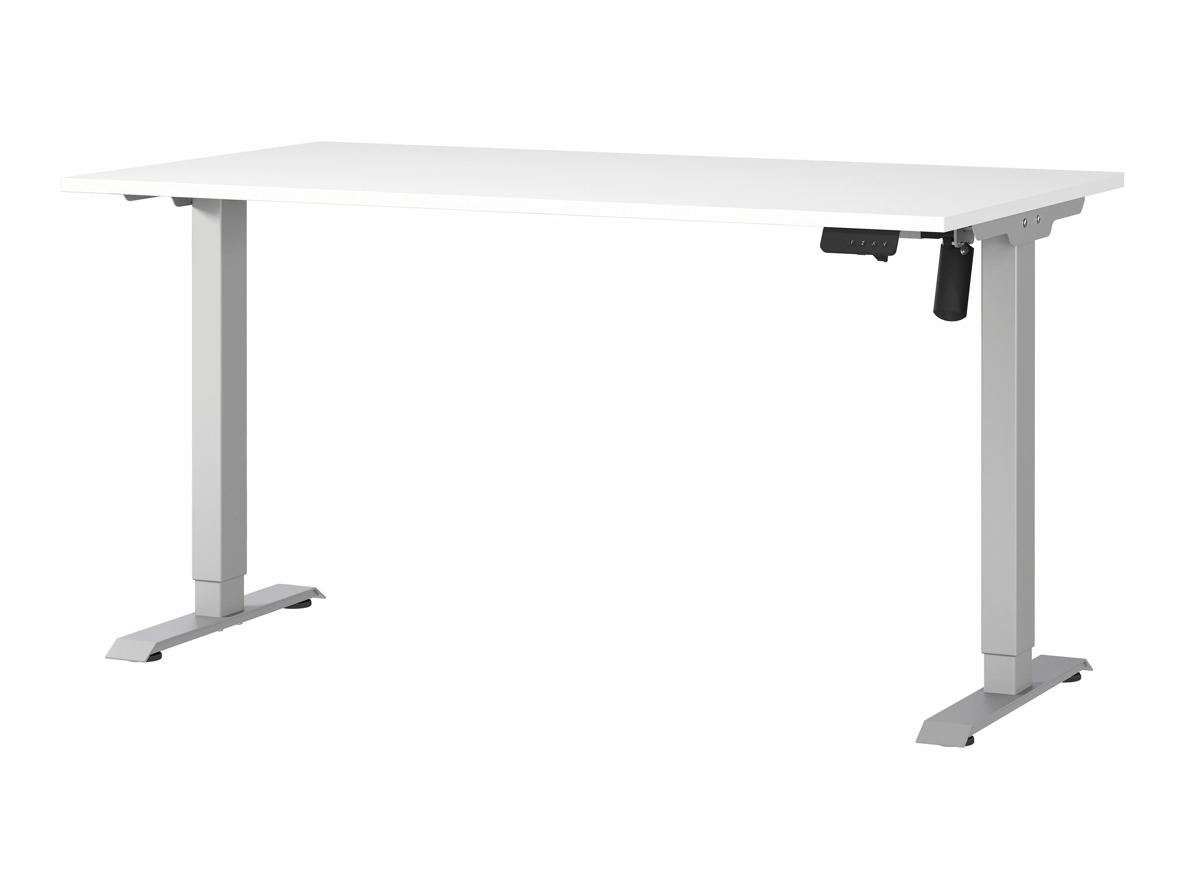 Reguleeritava kõrgusega töölaud Lartesi 116 (Valge + Hõbedane)
