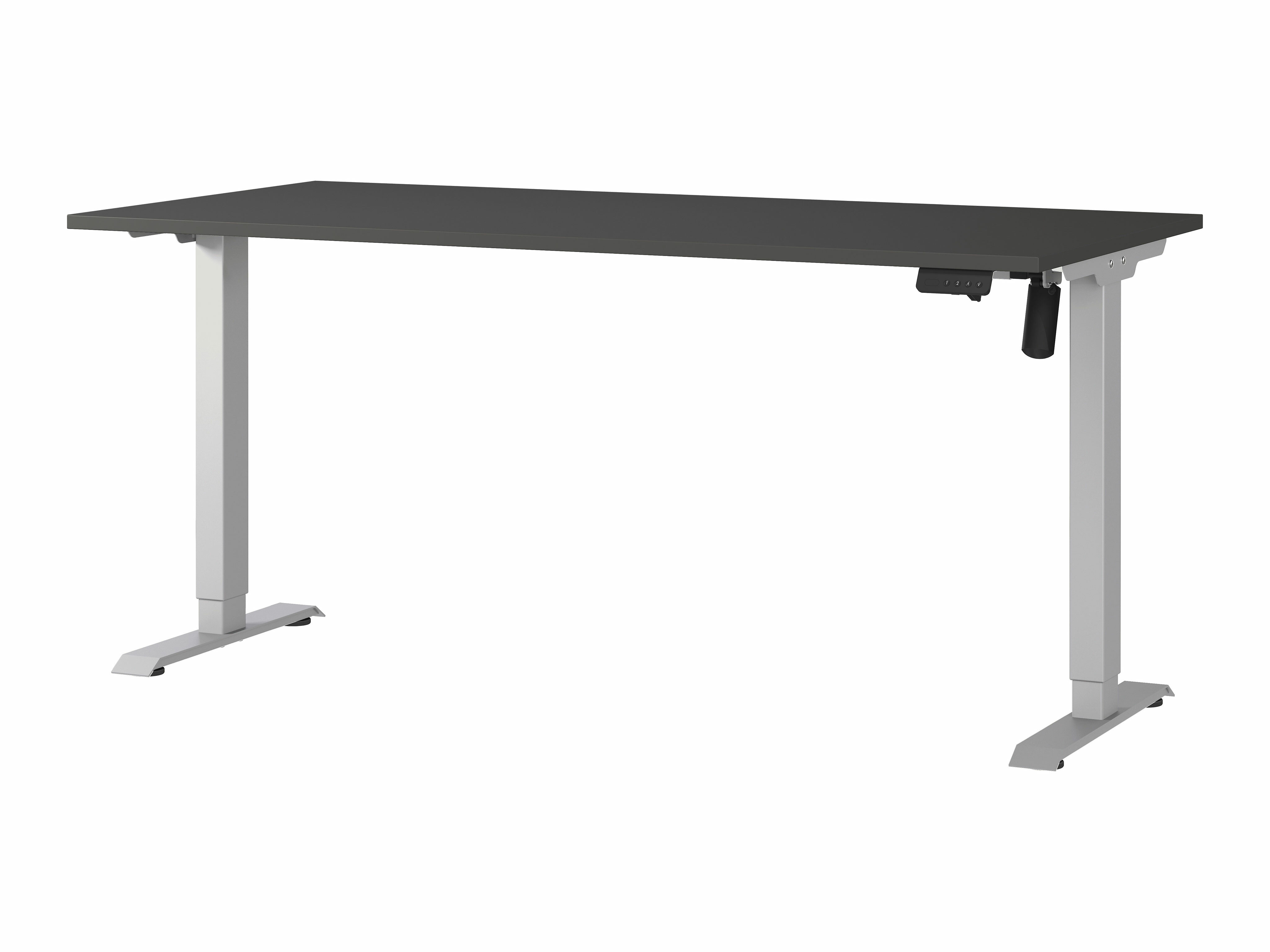Reguleeritava kõrgusega töölaud Lartesi 117 (Grafiit + Hõbedane)