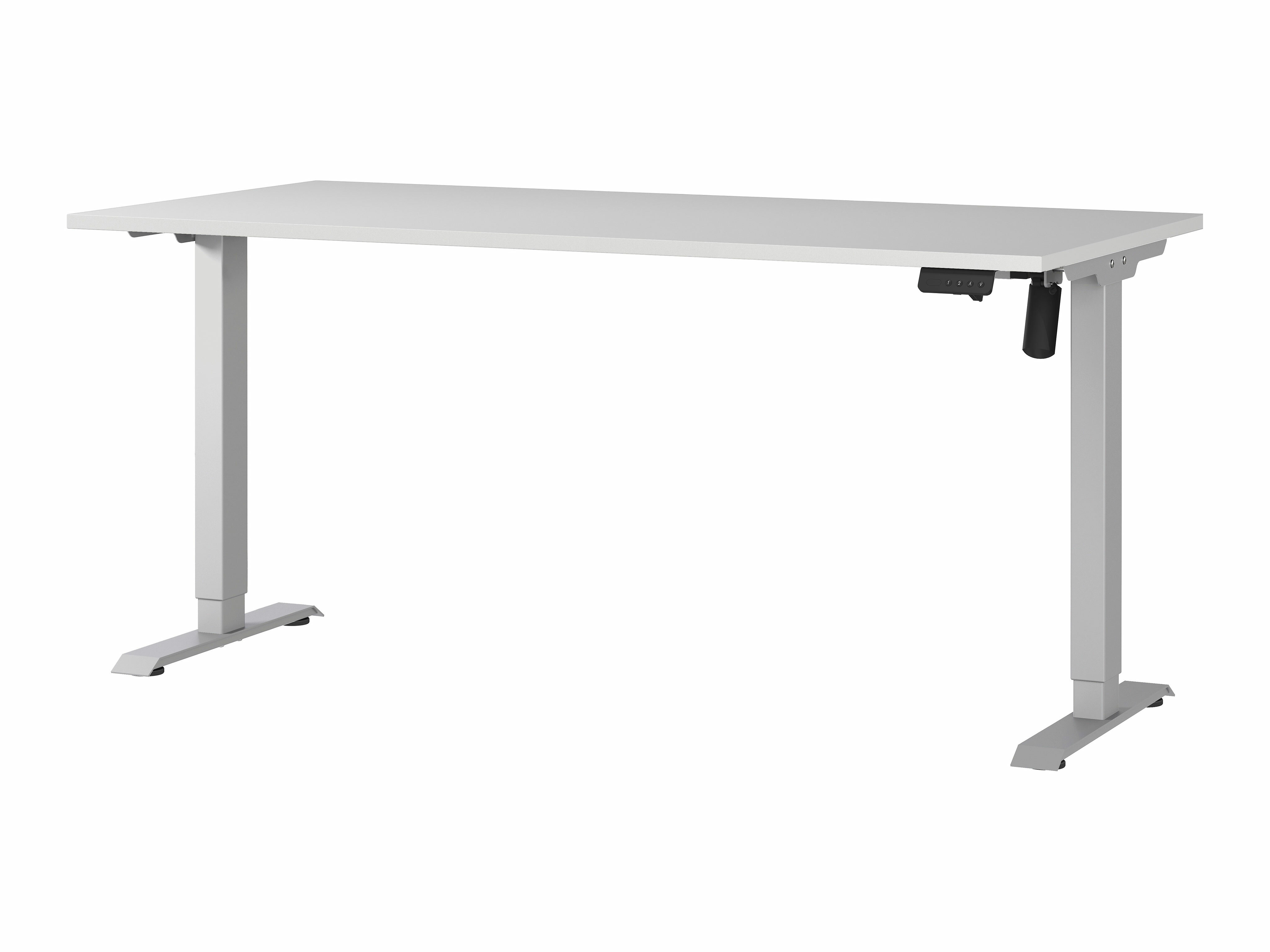 Reguleeritava kõrgusega töölaud Lartesi 117 (Helehall + Hõbedane)