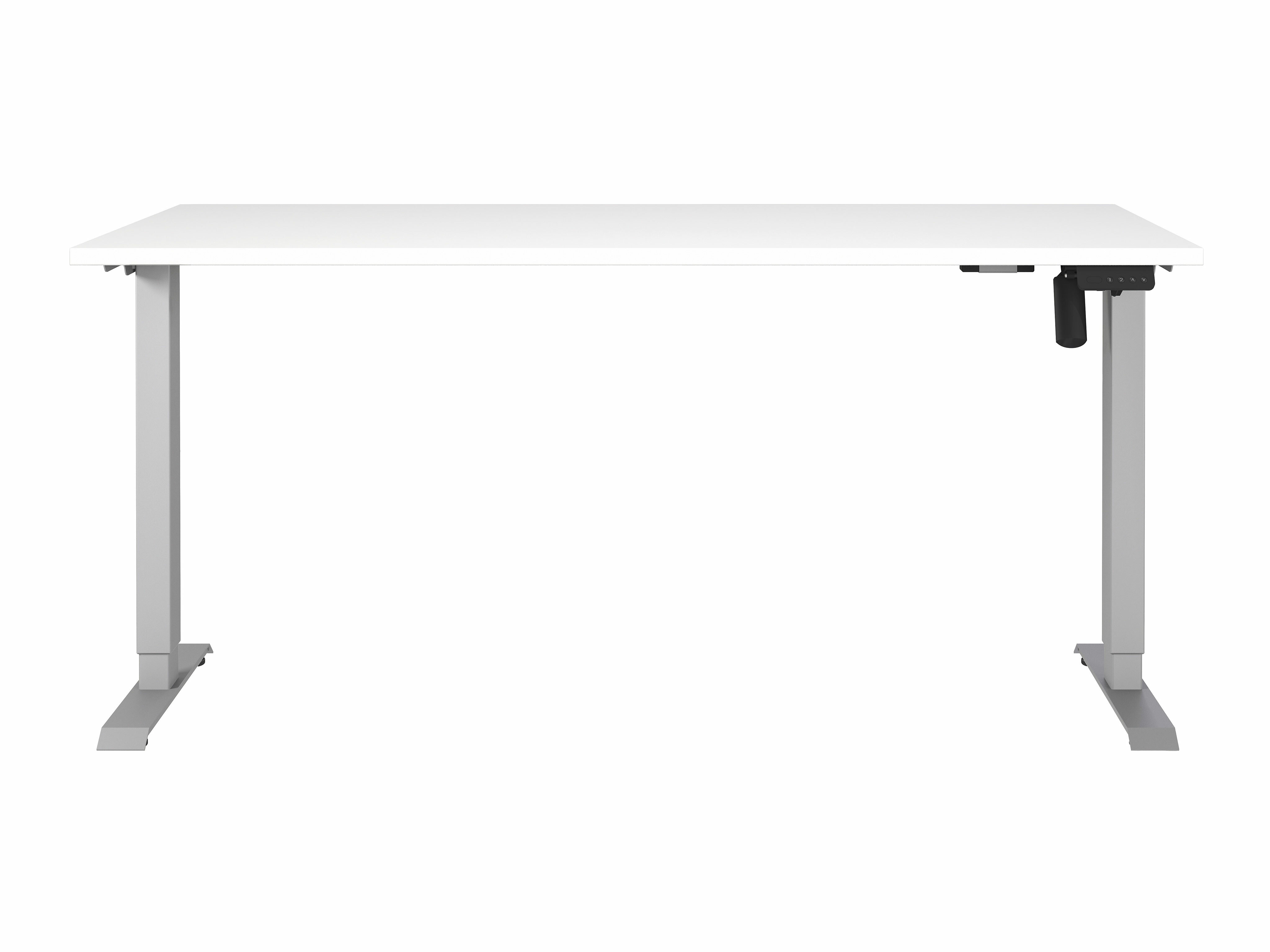 Reguleeritava kõrgusega töölaud Lartesi 117 (Valge + Hõbedane)