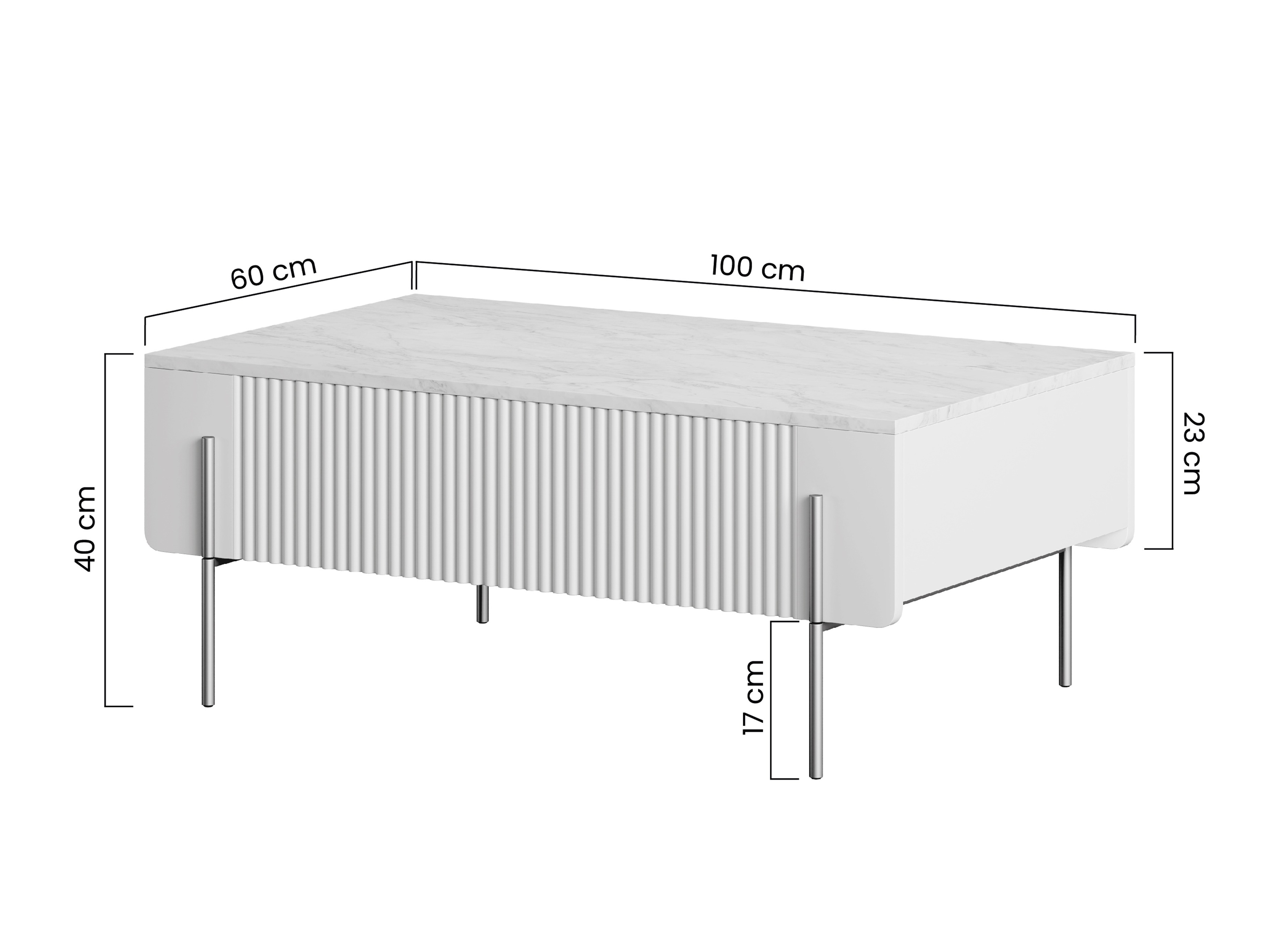 Diivanilaud Etrvero 106 (Kašmiir + Valge marmor)