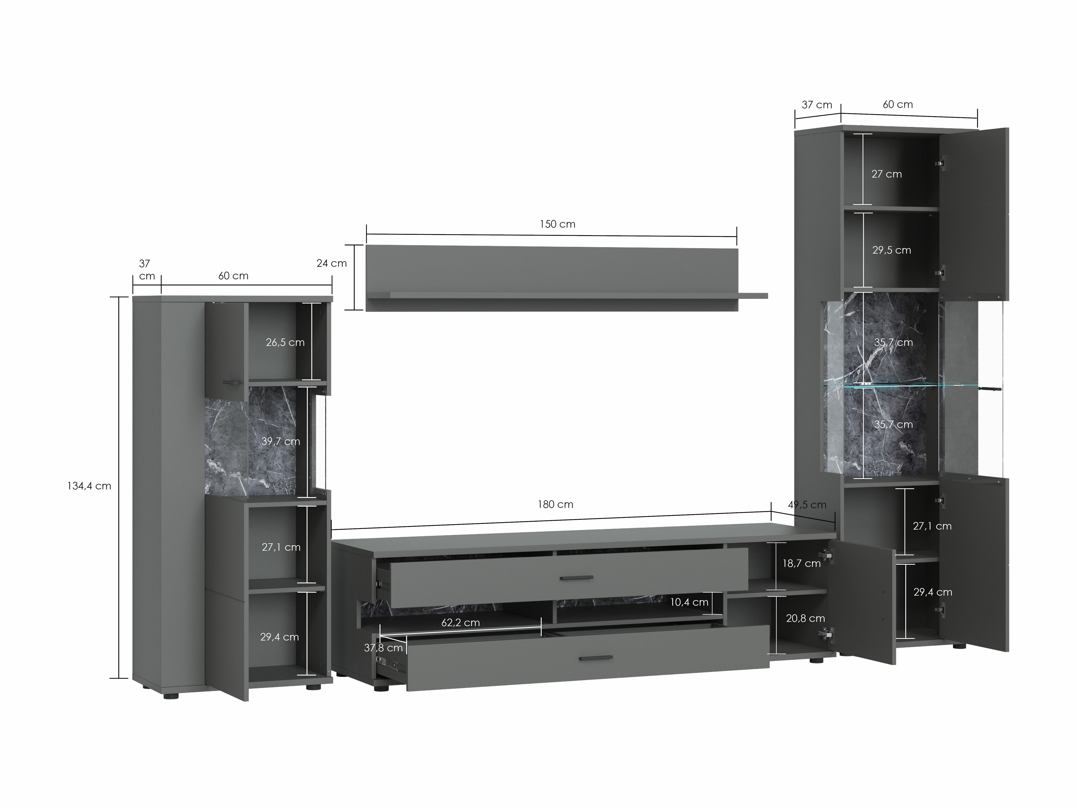 Elutoa komplekt Ontario 161 (Läikiv valge + Valge)