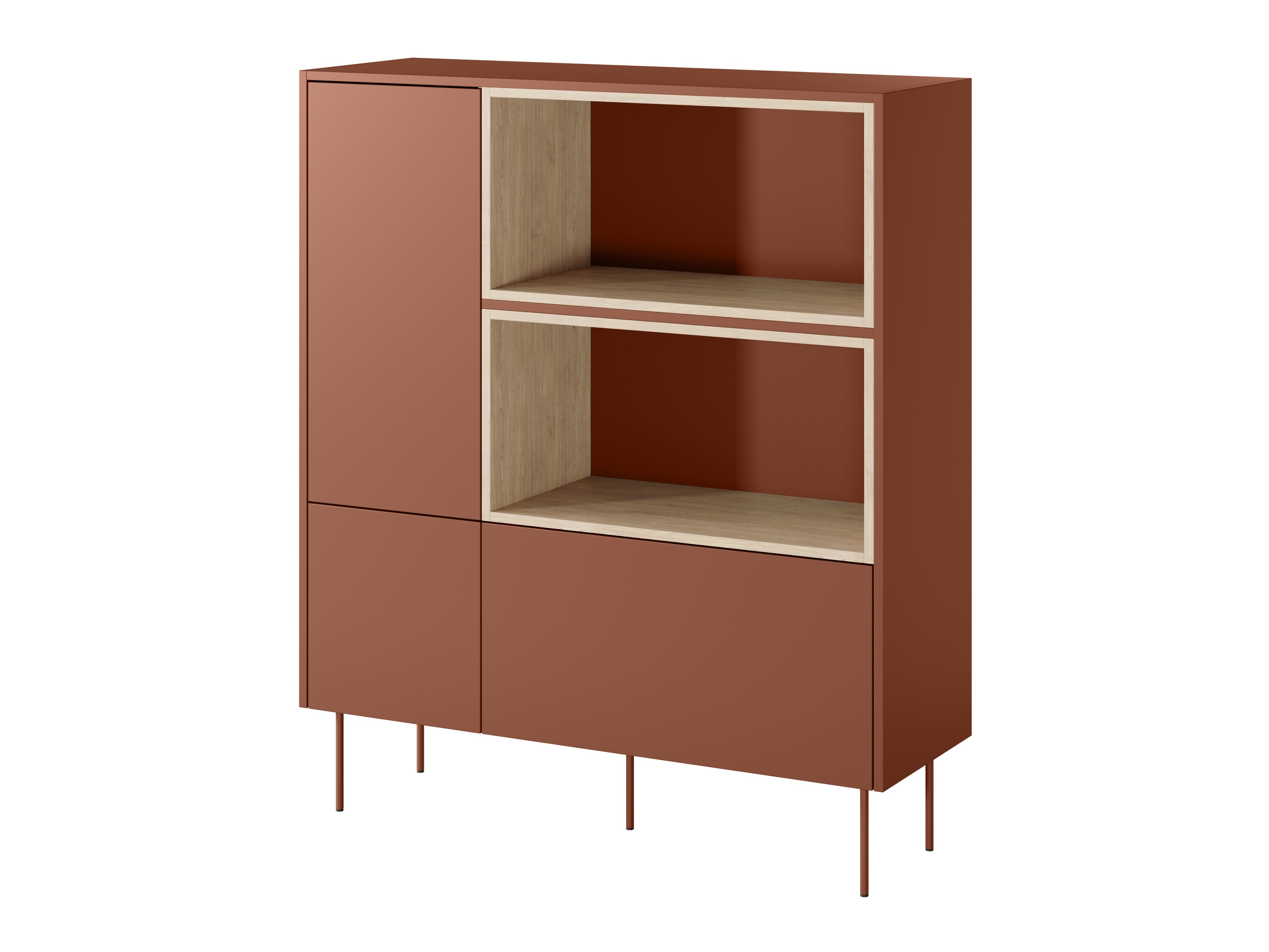 Riiul Tivdala 112 (Tamm + Matt punane)