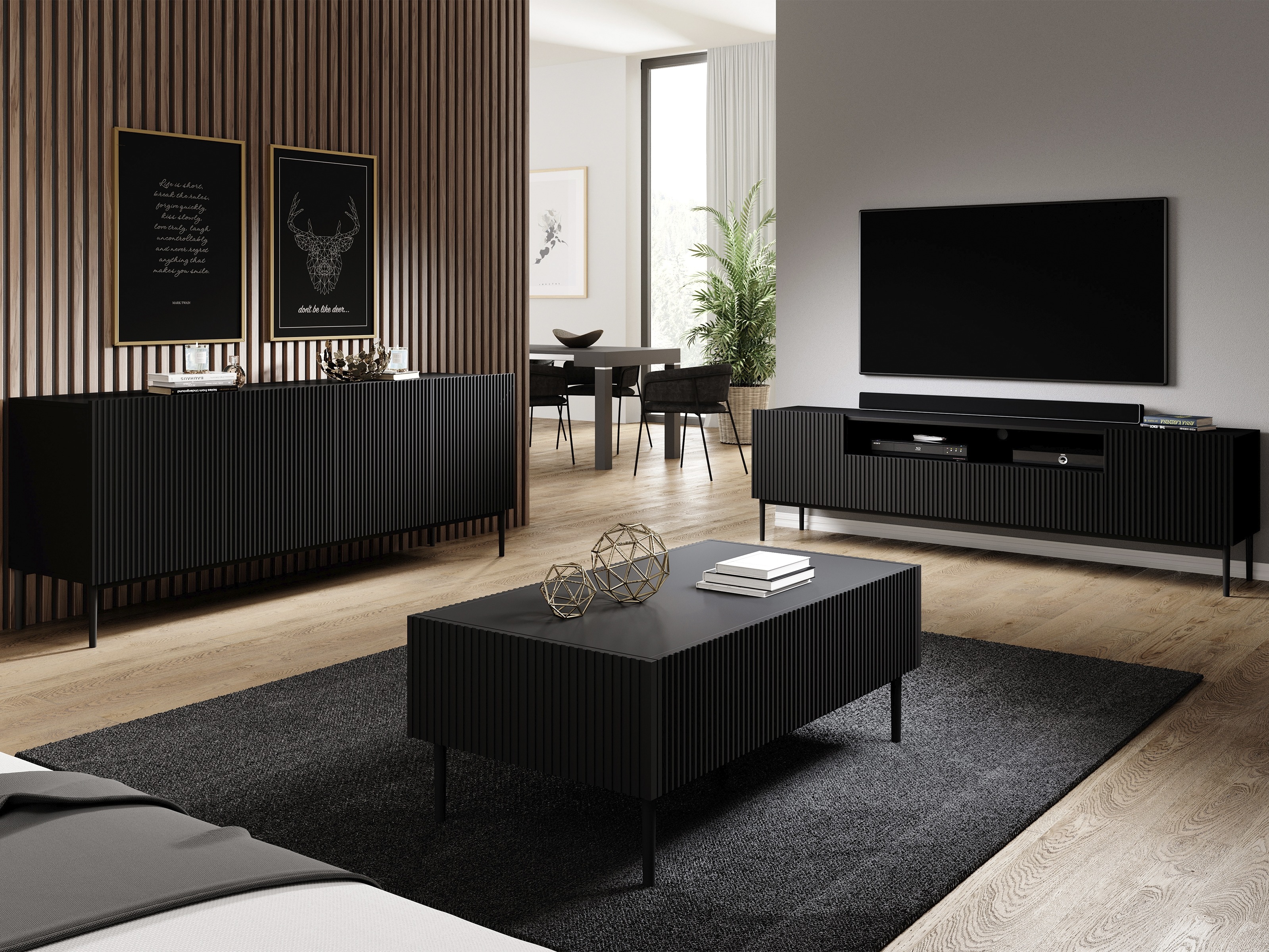 Diivanilaud Melfelu 100 (Must)