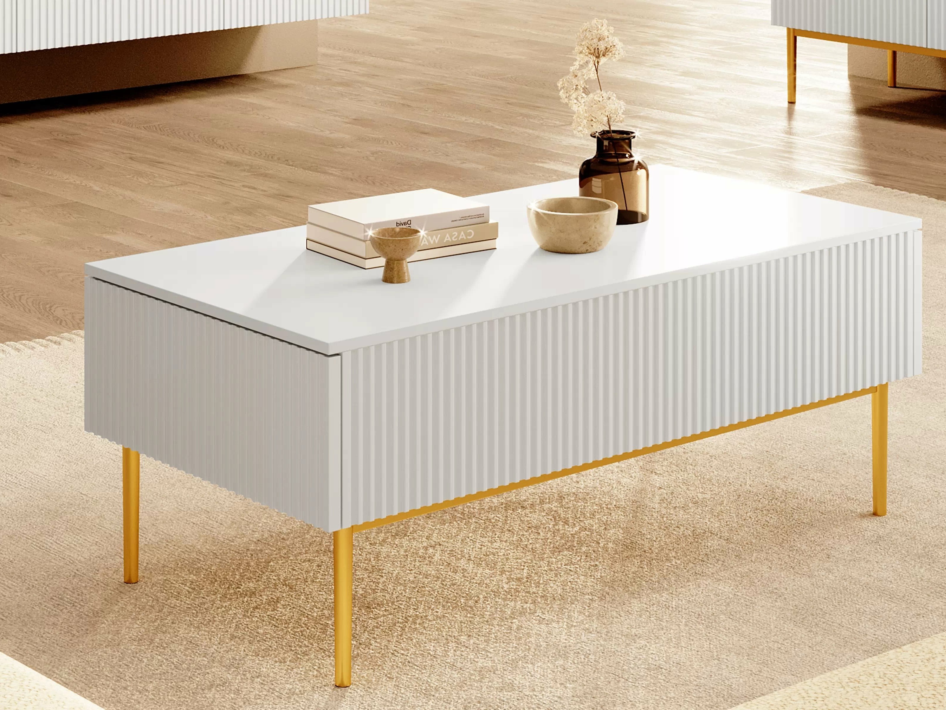 Diivanilaud Melfelu 100 (Valge)