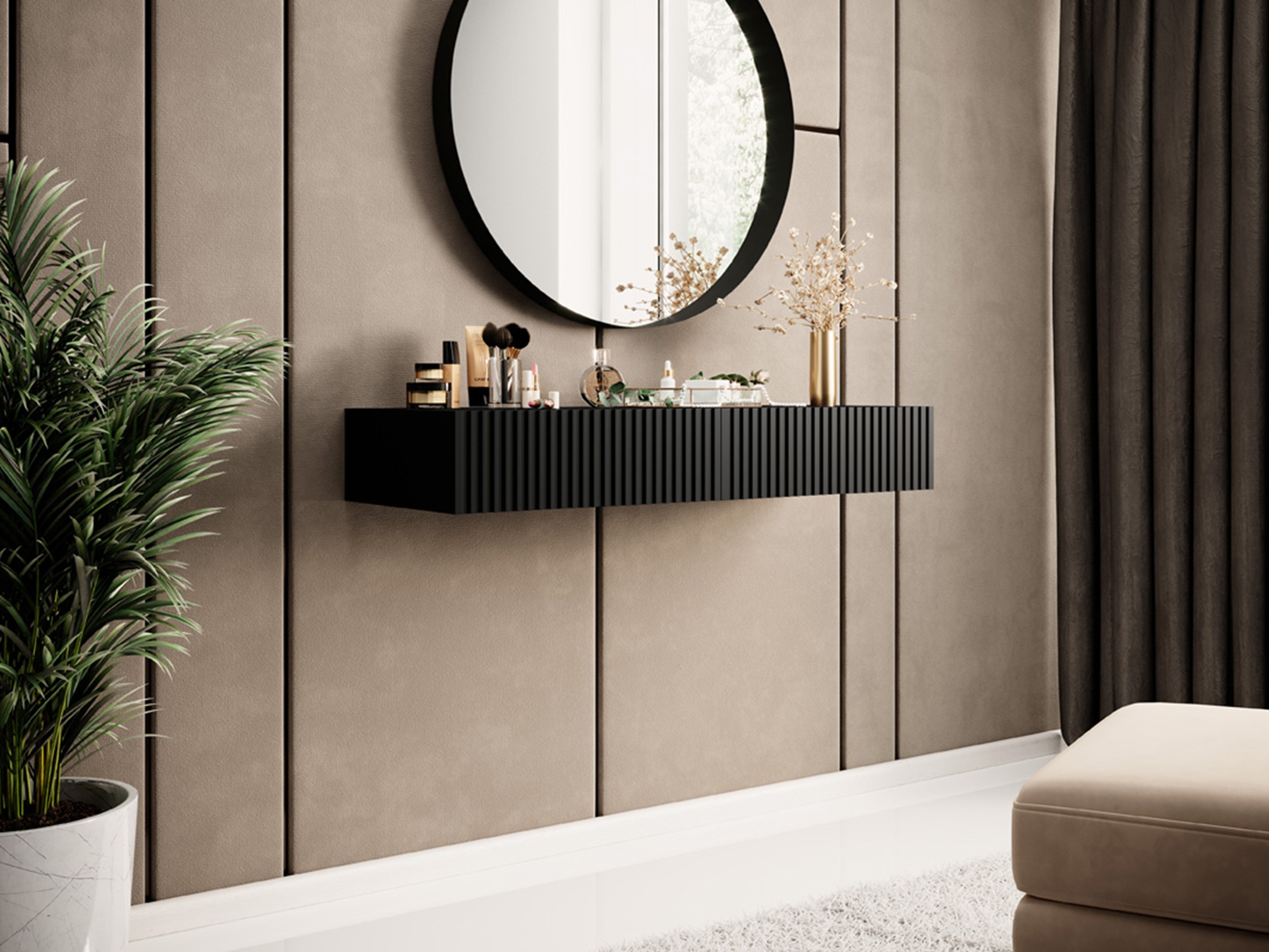 Konsoollaud Melfelu 102 (Must)