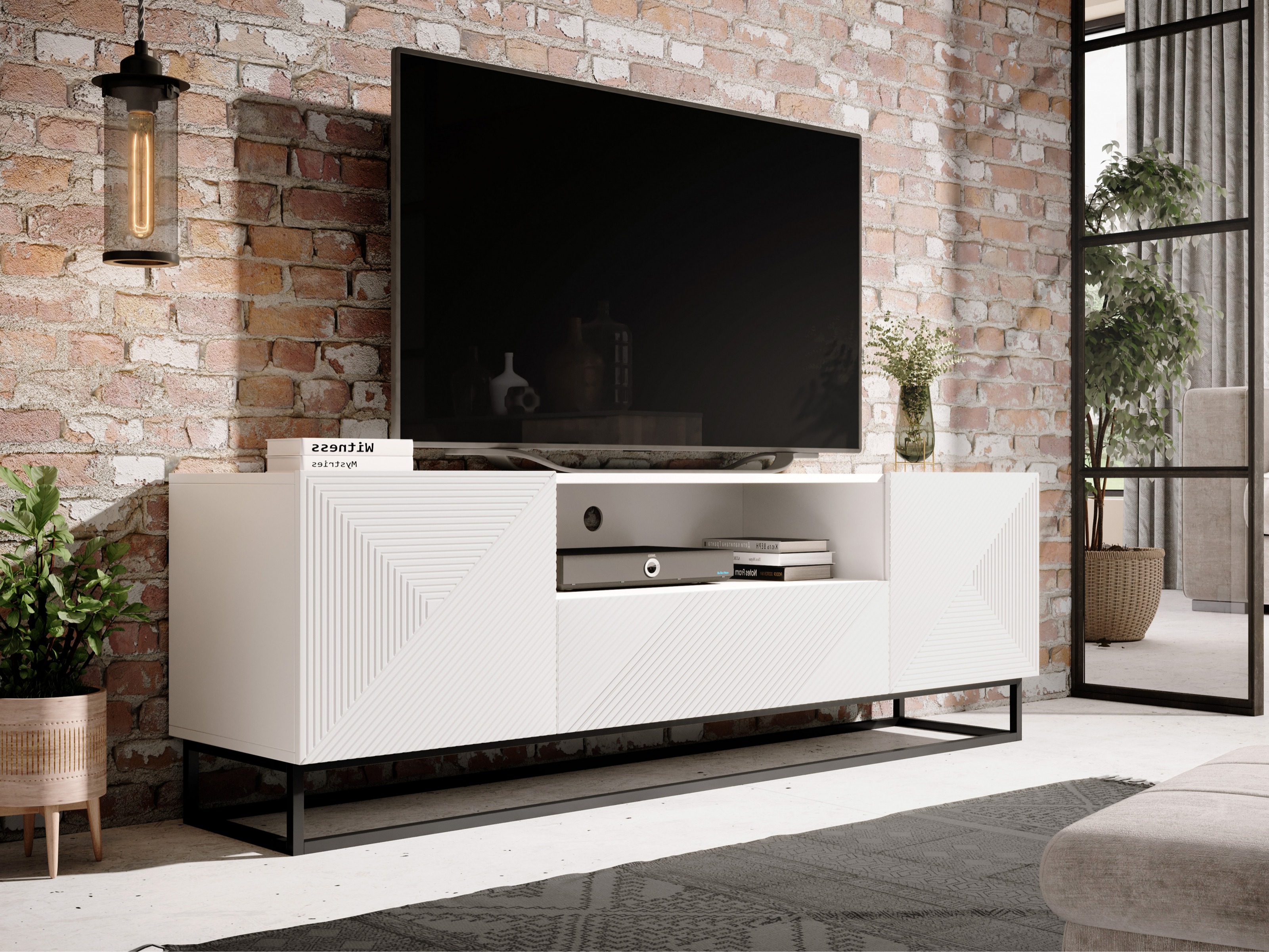 TV-alus Dortivi 102 (Matt valge)