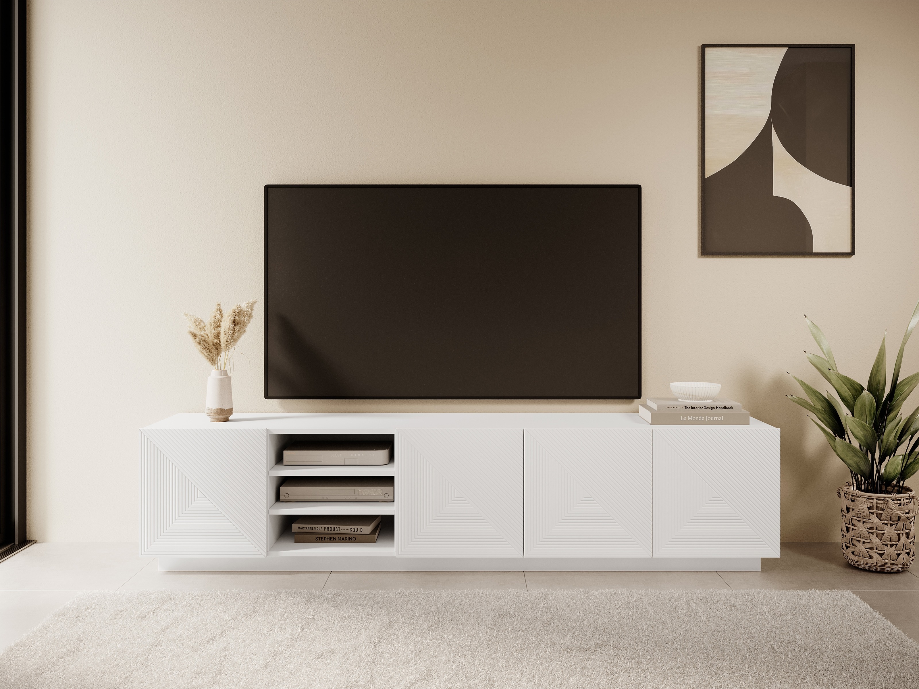 TV-alus Dortivi 104 (Matt valge)