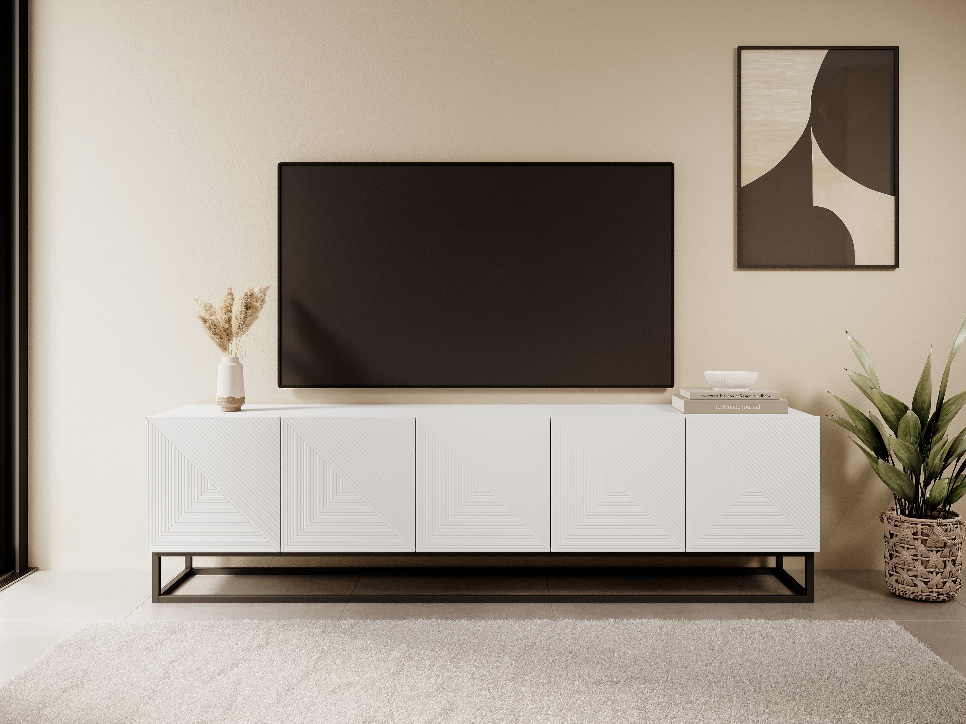 TV-alus Dortivi 105 (Matt valge)