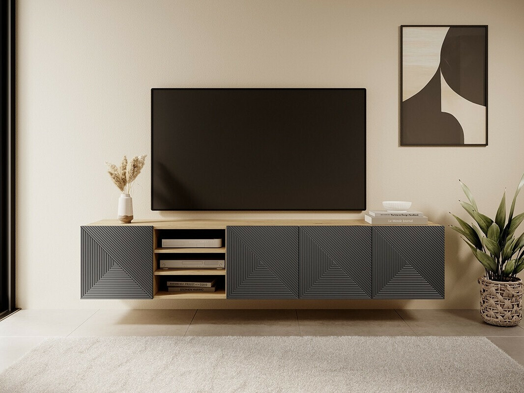 TV-alus Dortivi 108 (Artisan tamm + Matt hall)