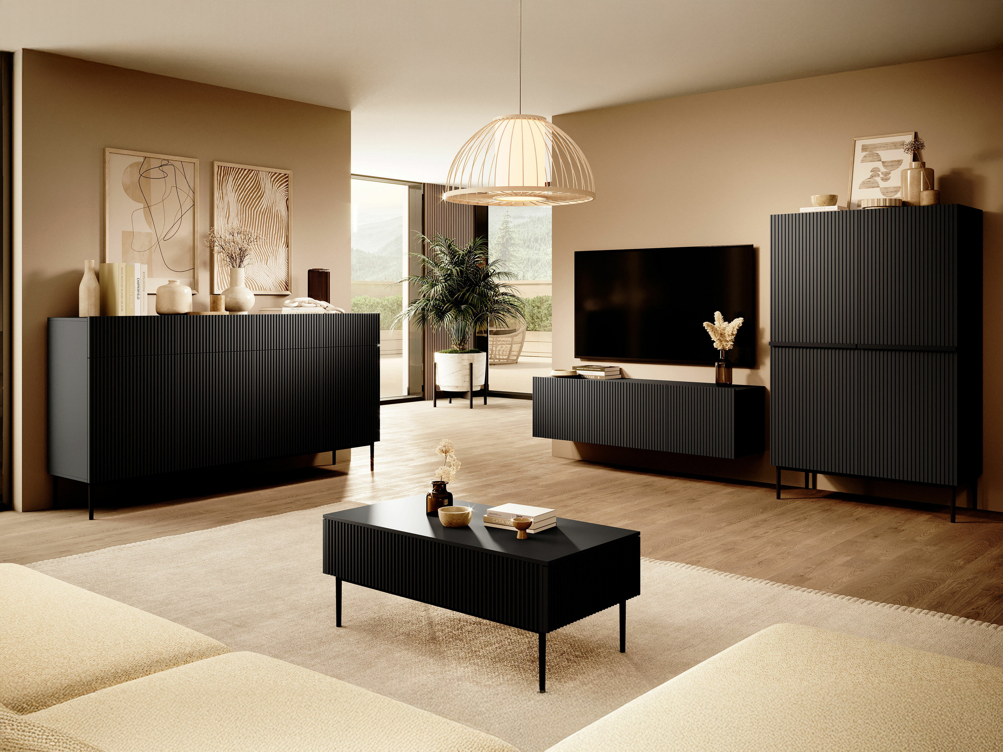 Diivanilaud Melfelu 100 (Must)