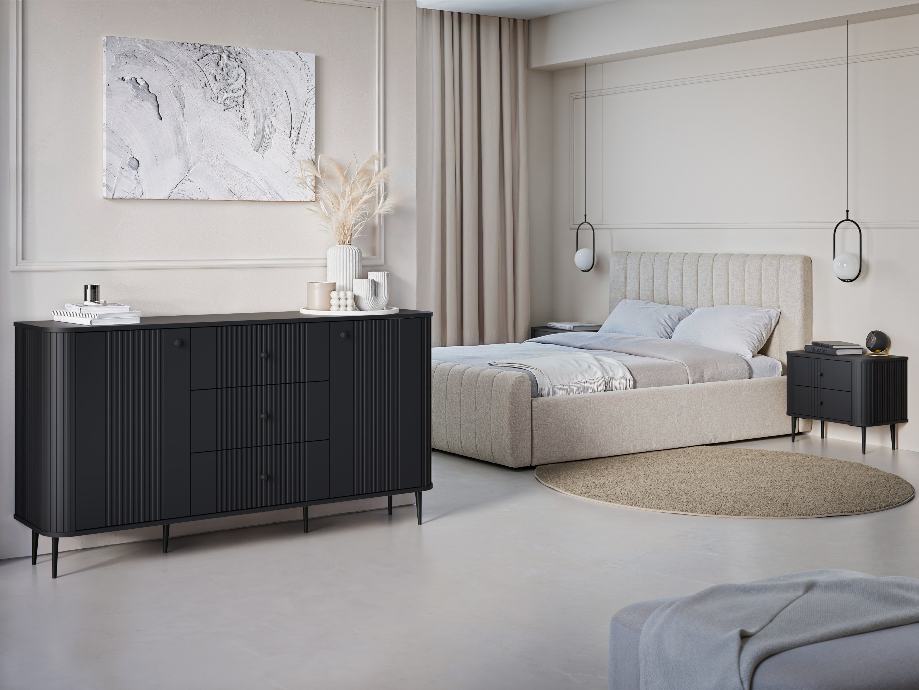 Öökappide komplekt Revtoru 106 (Must)