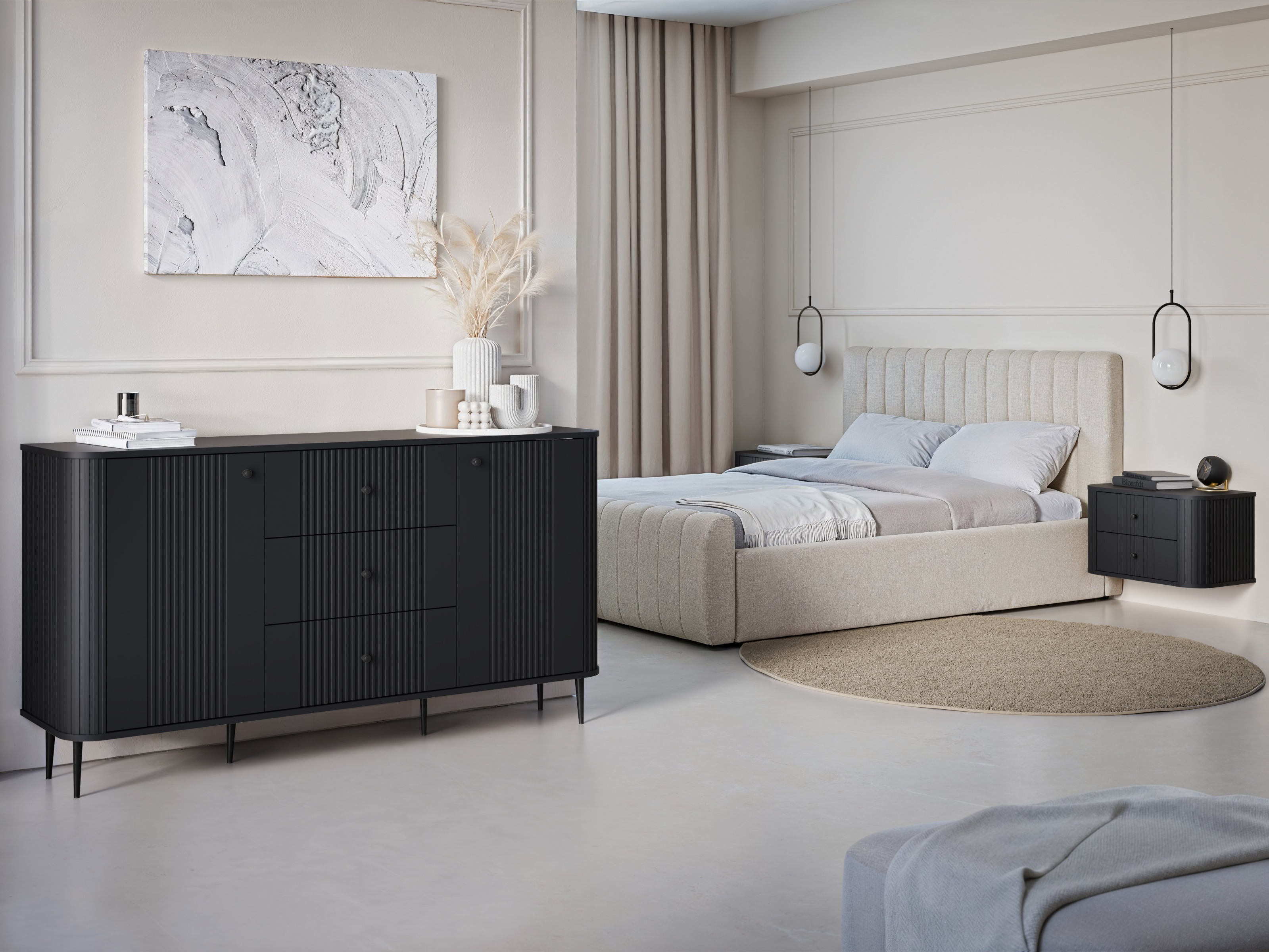 Öökappide komplekt Revtoru 107 (Must)