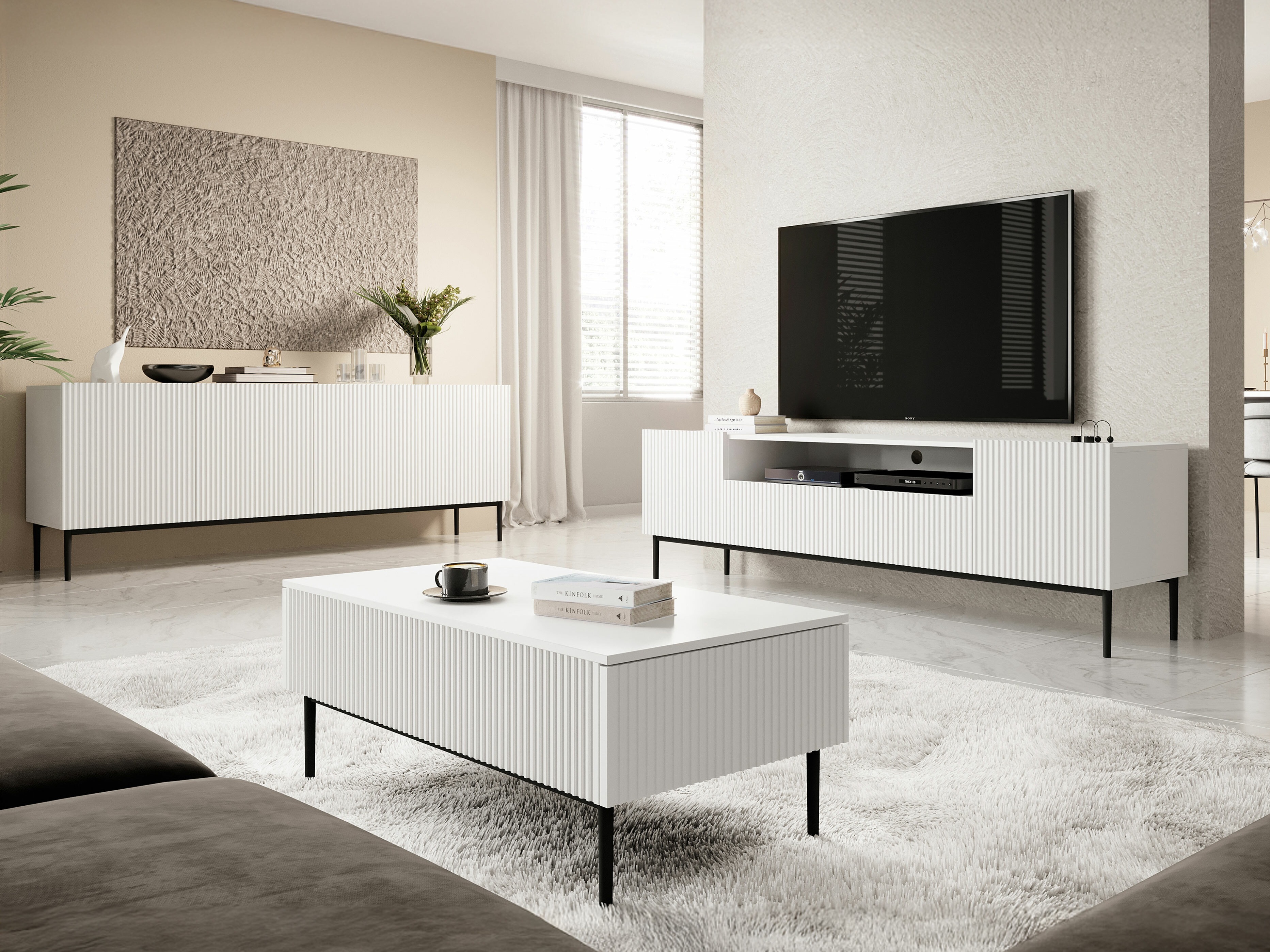 TV-alus Melfelu 105 (Valge)