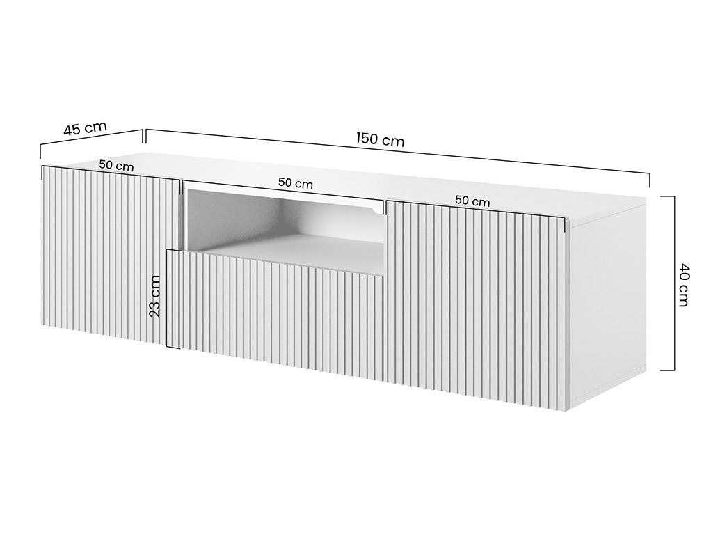 TV-alus Melfelu 108 (Valge)