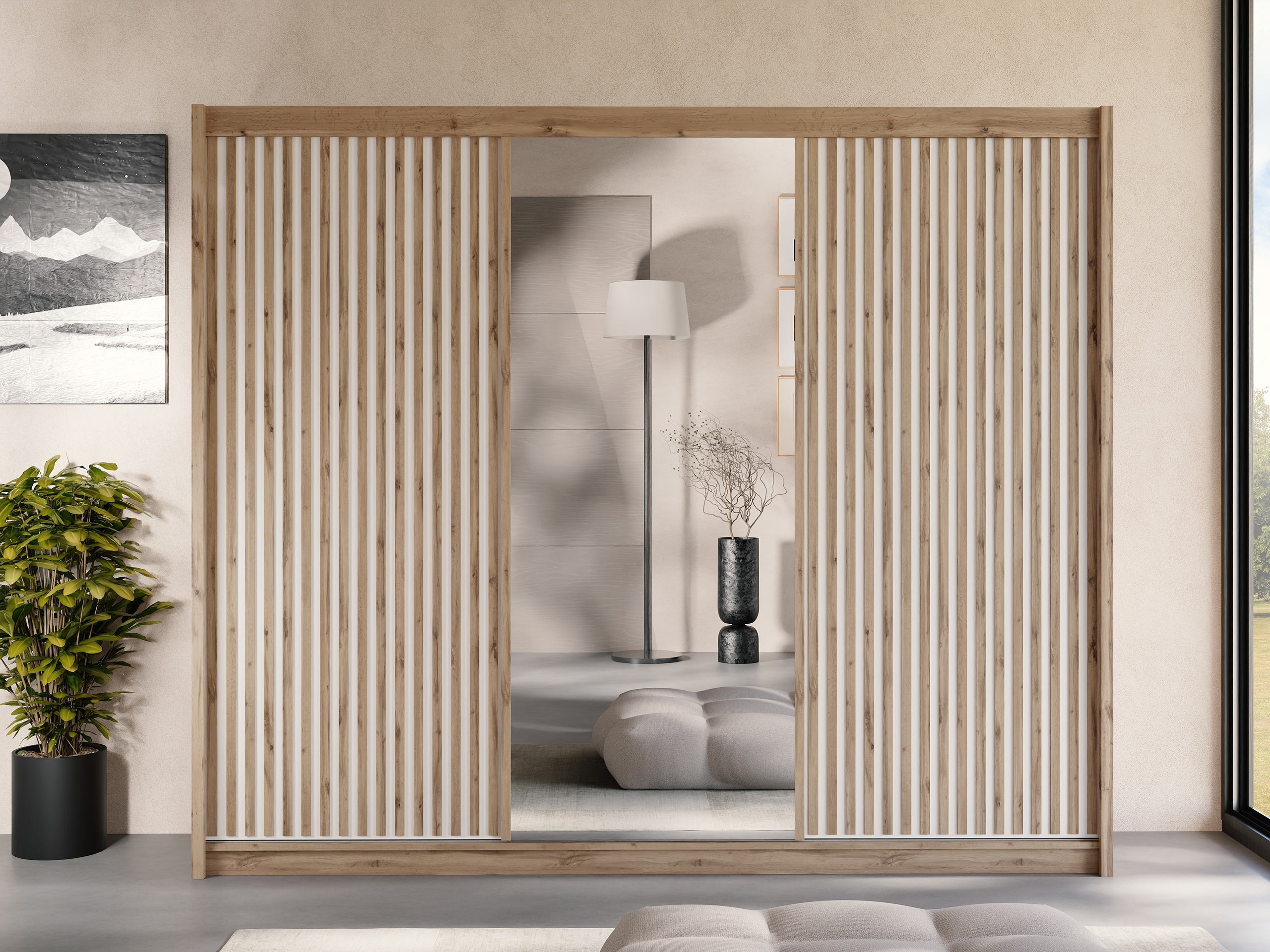 Riidekapp Gemes I (Wotani tamm + Valge)