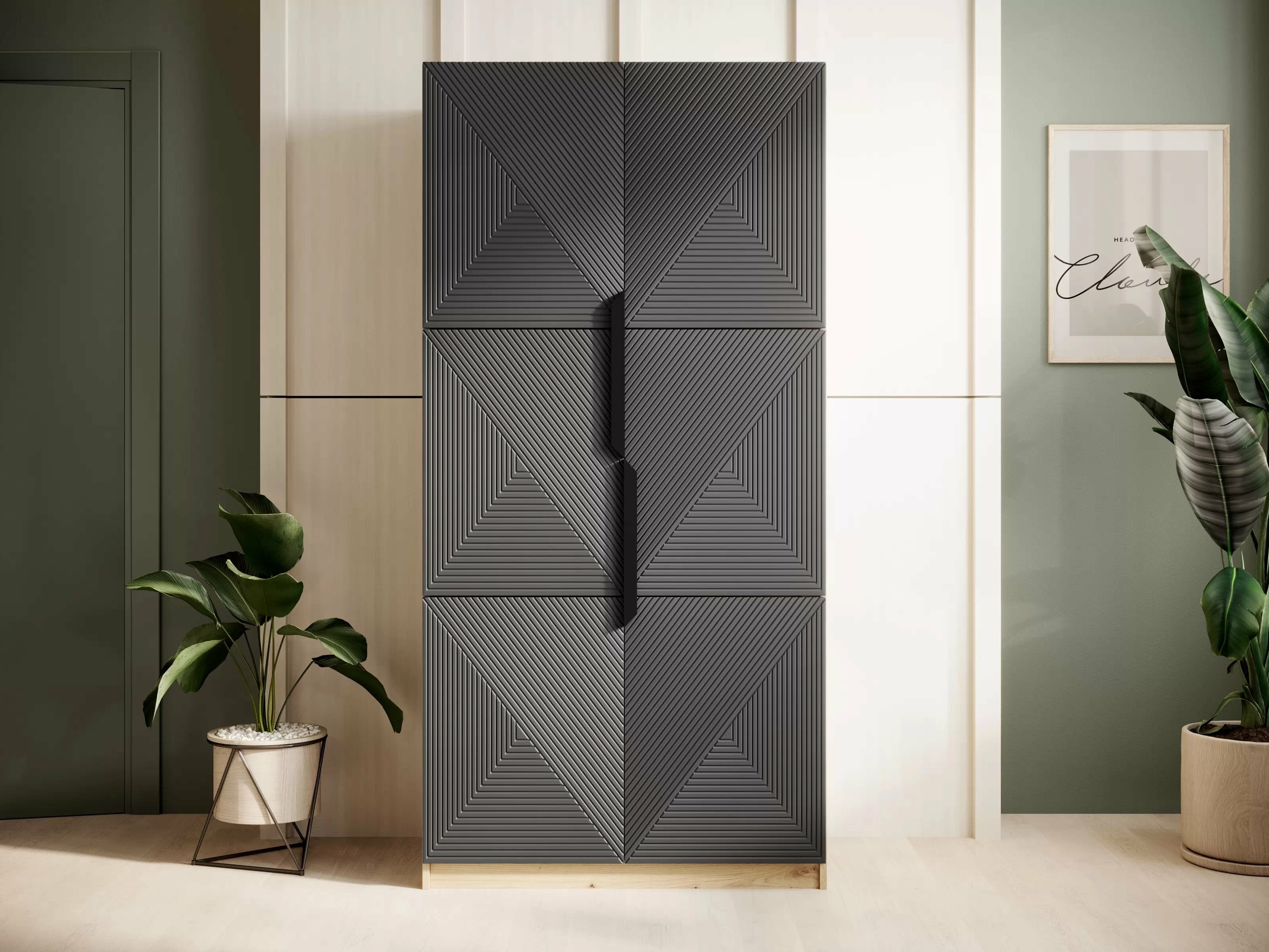 Riidekapp Dortivi 117 (Artisan tamm + Matt hall)