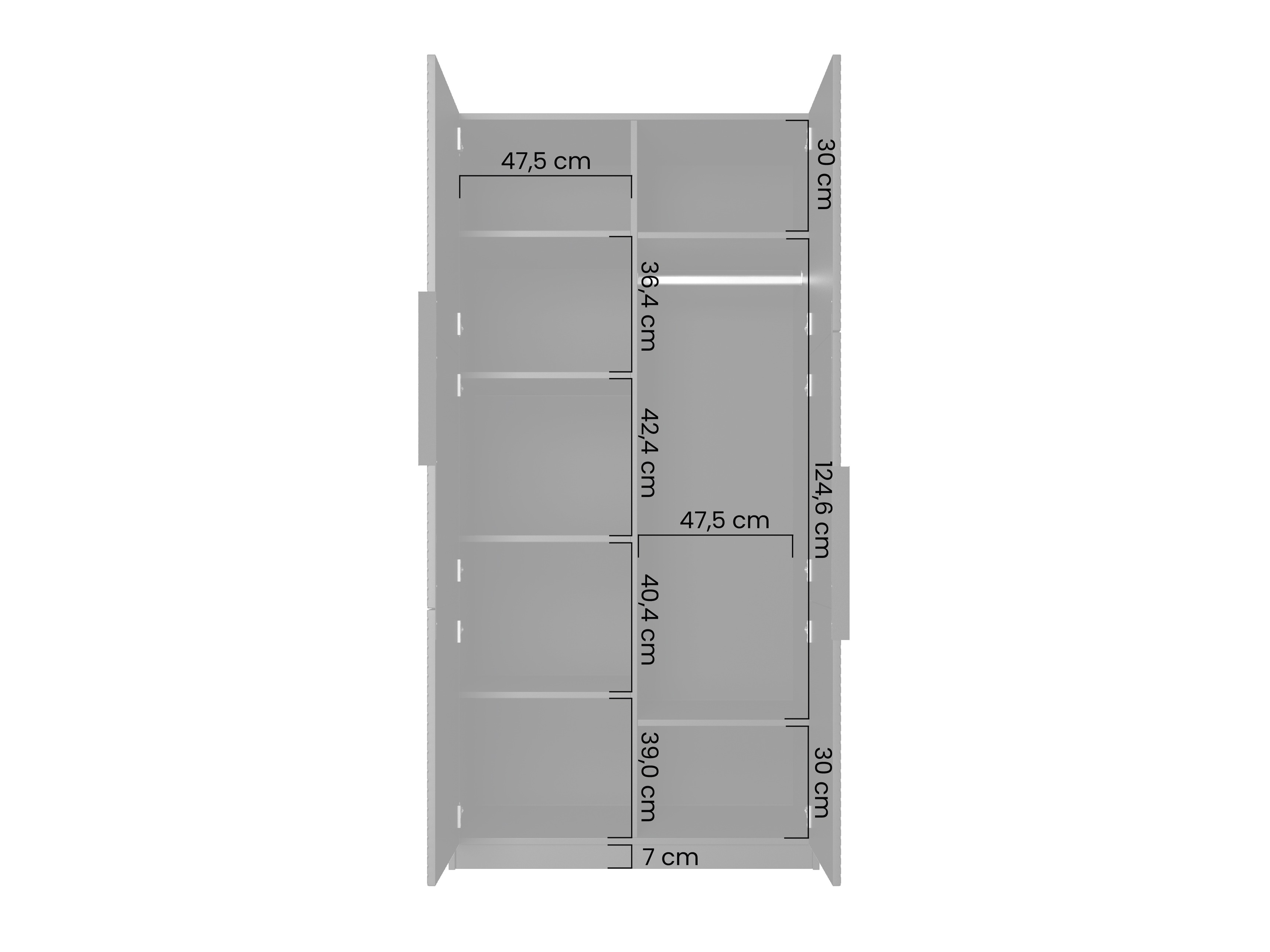 Riidekapp Dortivi 117 (Artisan tamm + Matt hall)