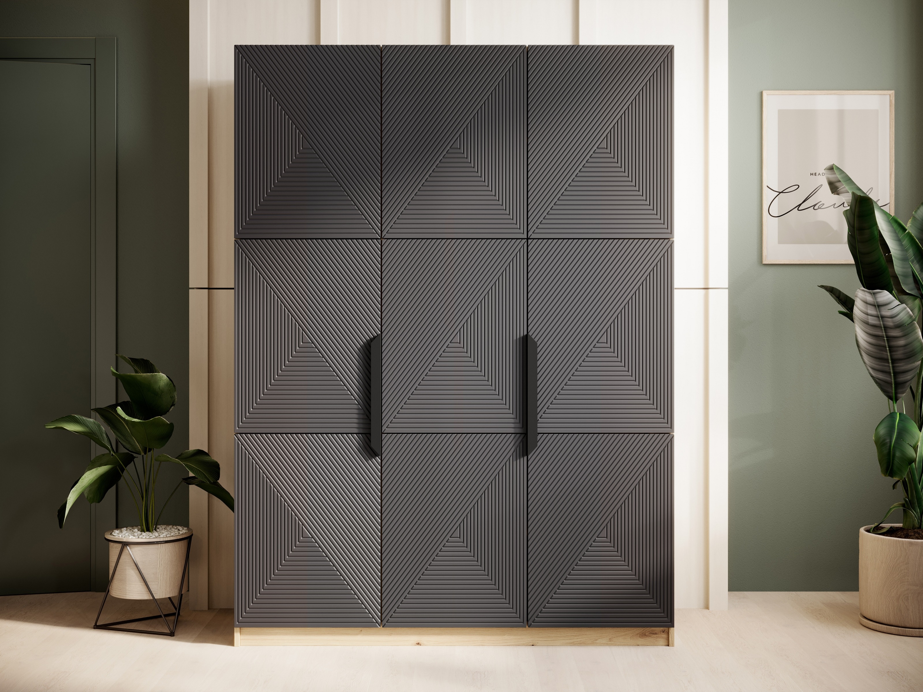 Riidekapp Dortivi 118 (Artisan tamm + Matt hall)