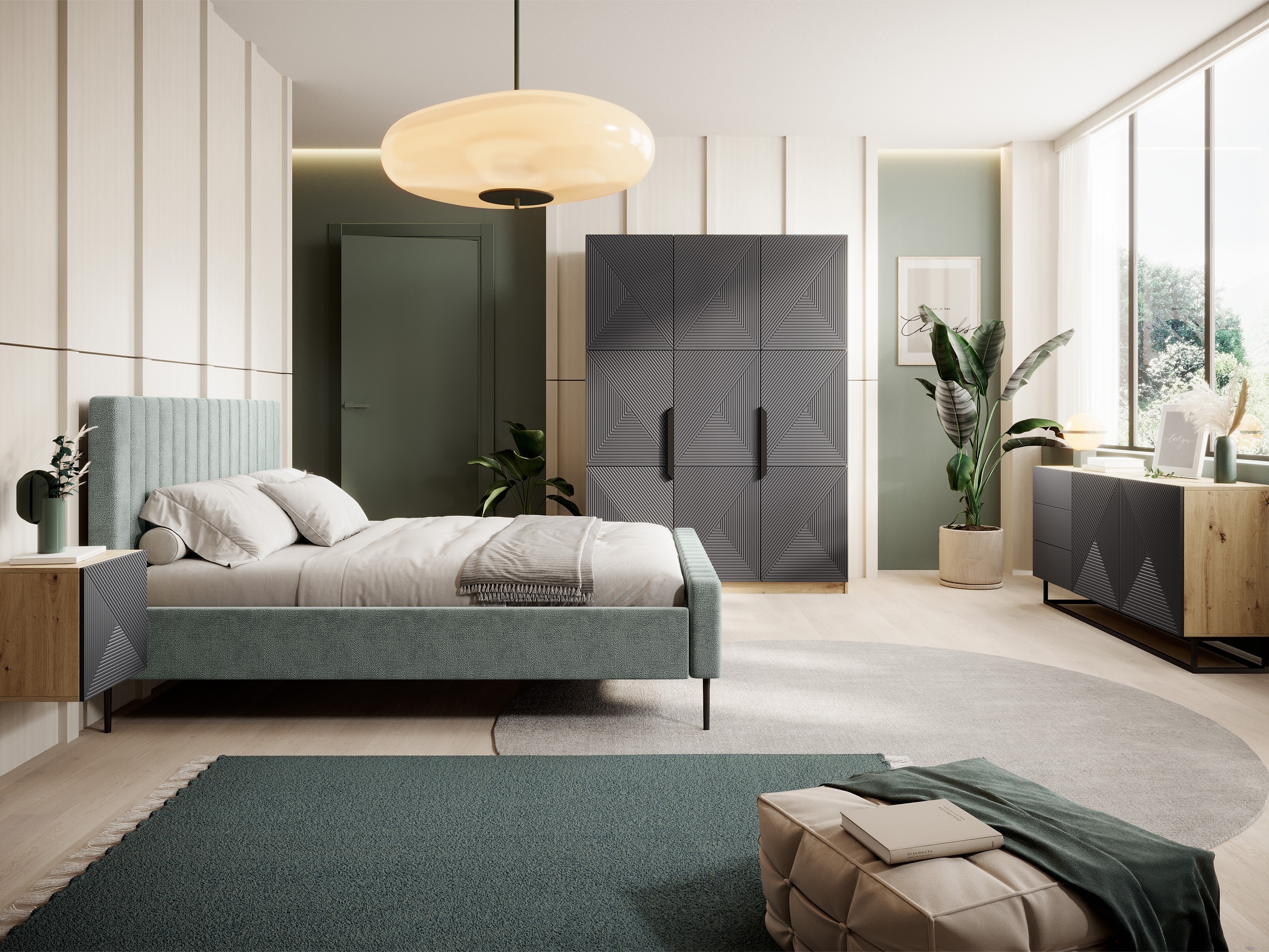 Riidekapp Dortivi 118 (Artisan tamm + Matt hall)