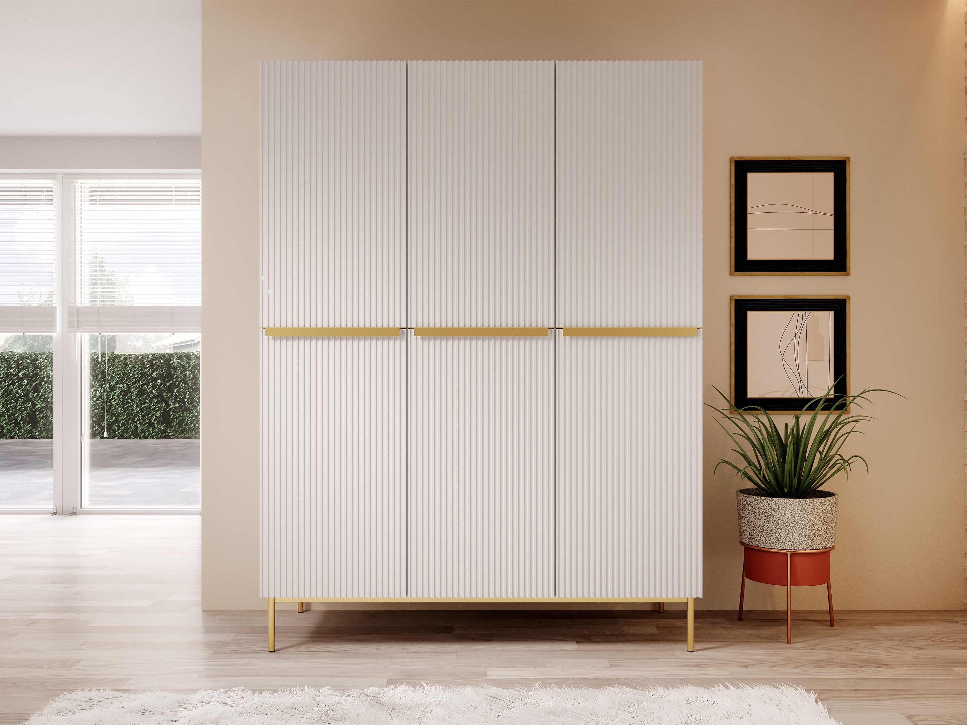 Riidekapp Melfelu 118 (Valge)