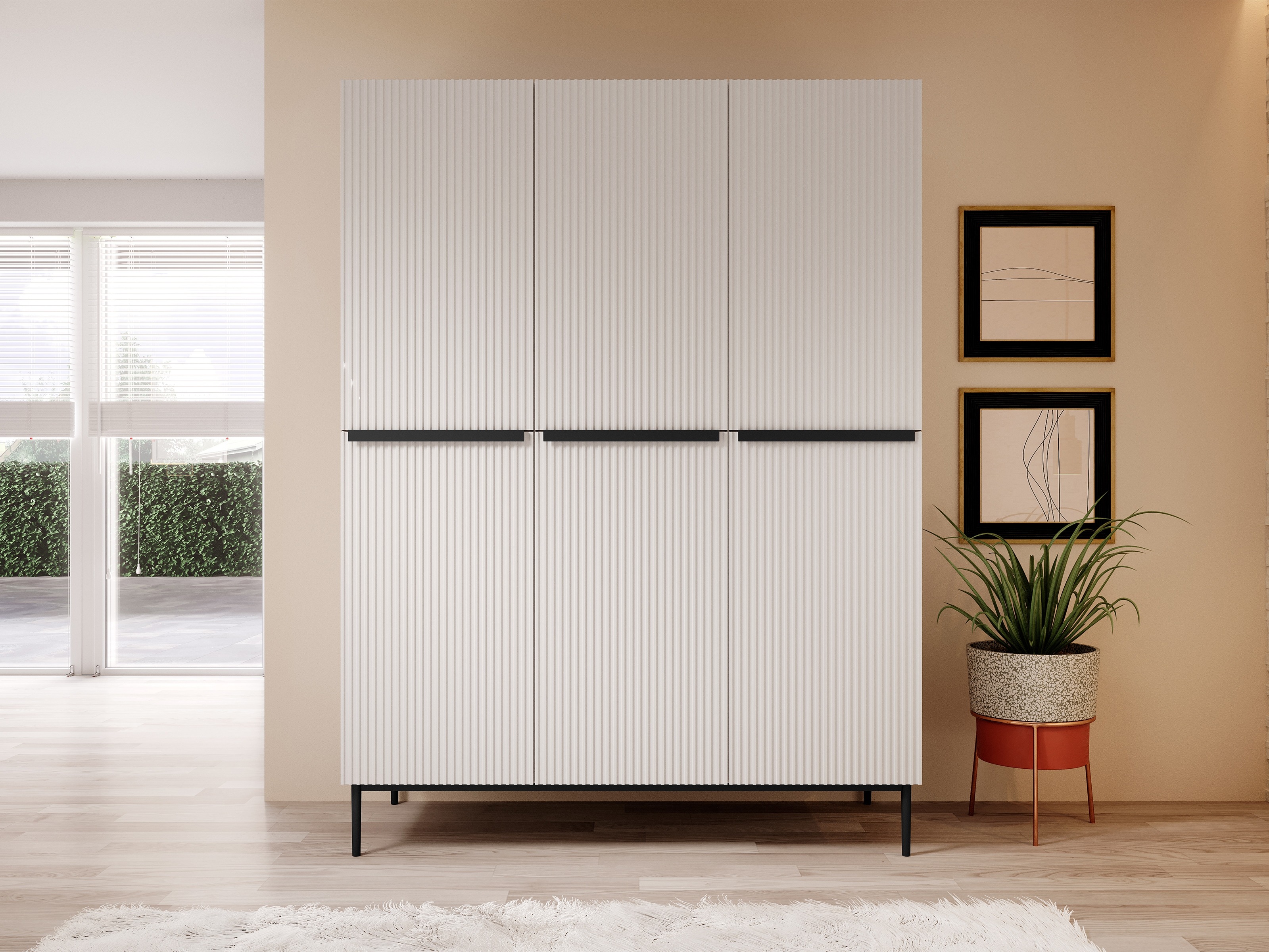 Riidekapp Melfelu 118 (Valge)