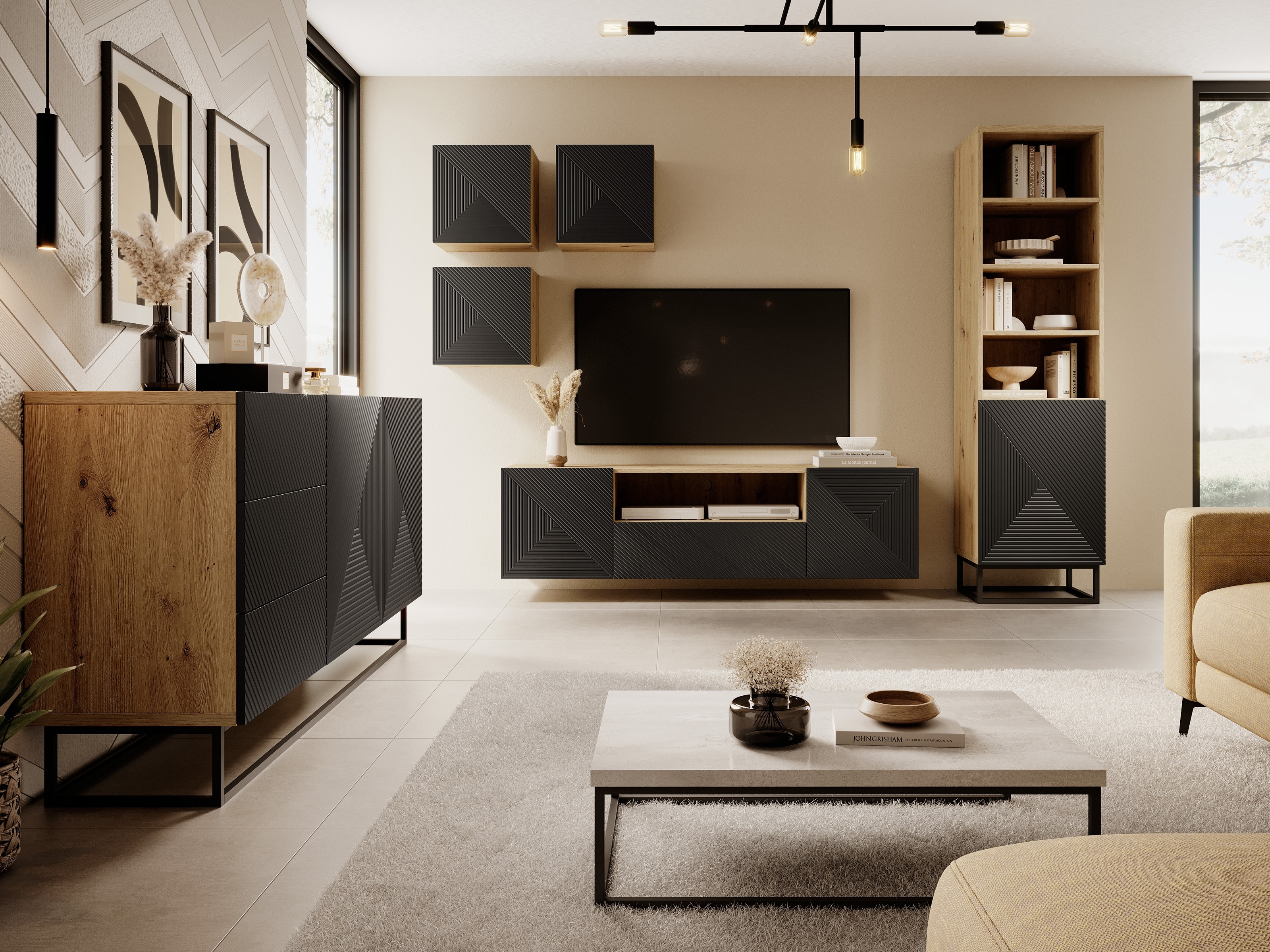 Riiul Dortivi 116 (Artisan tamm + Matt must)