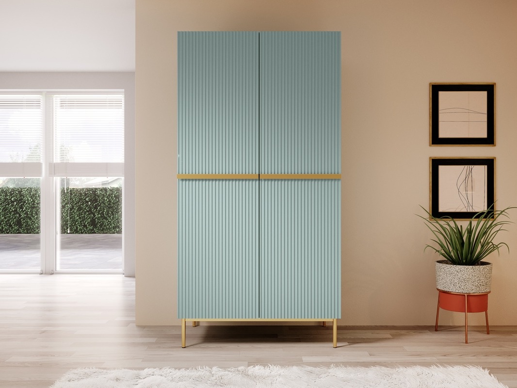 Riidekapp Melfelu 123 (Kuldne)