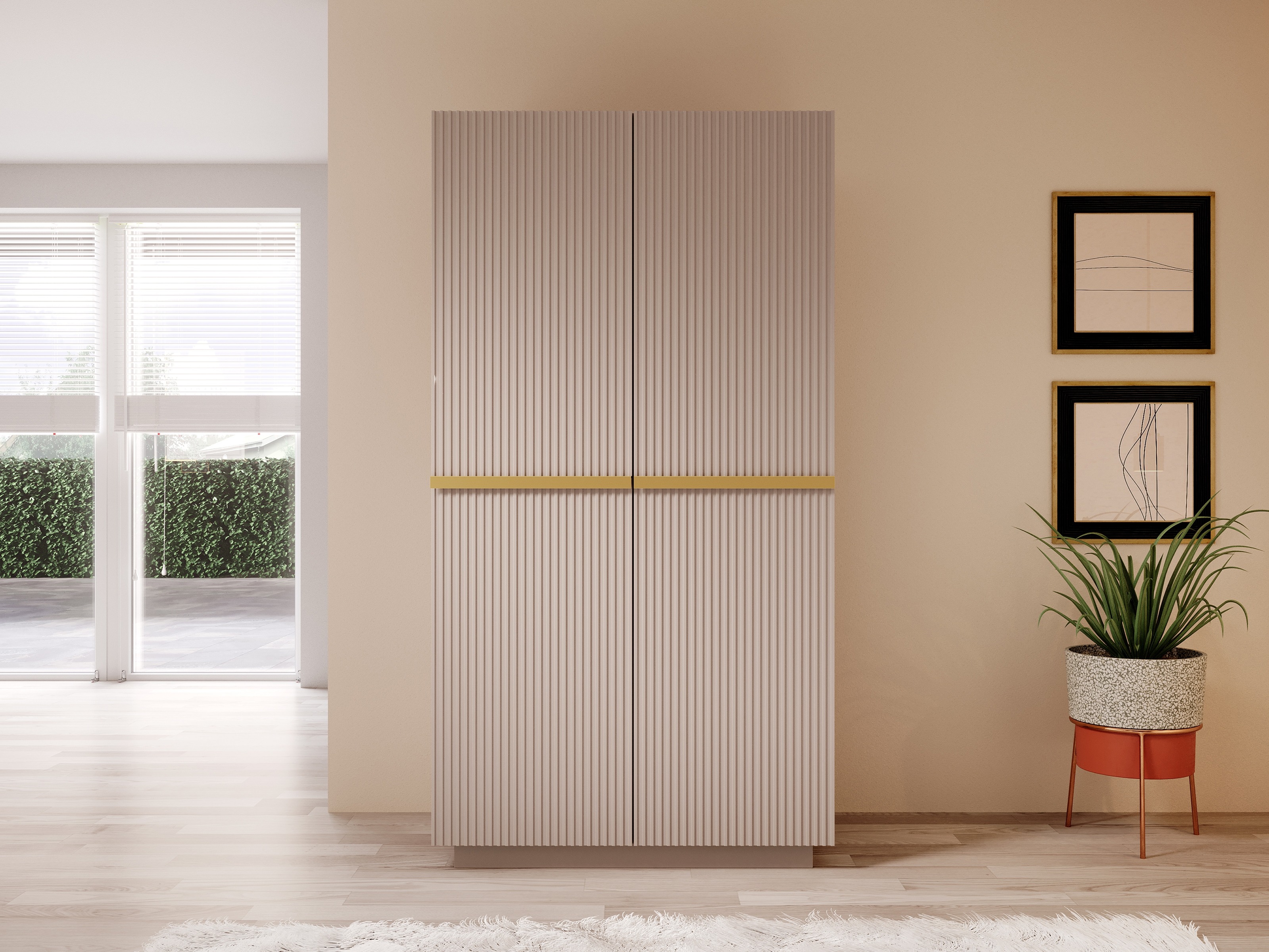 Riidekapp Melfelu 124 (Roosikarva)