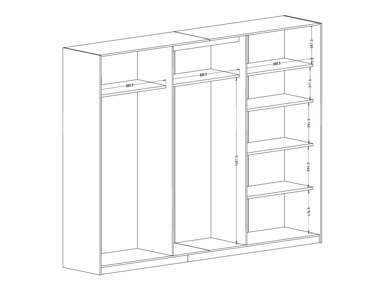 Riidekapp Austin 370 (Kašmiir + Congo)