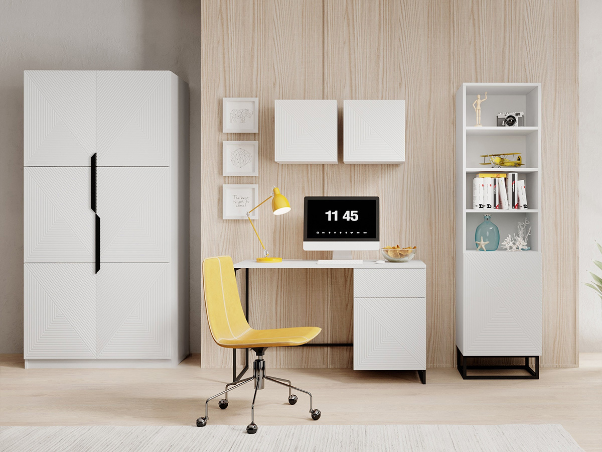 Kodukontori komplekt Dortivi 120 (Matt valge)