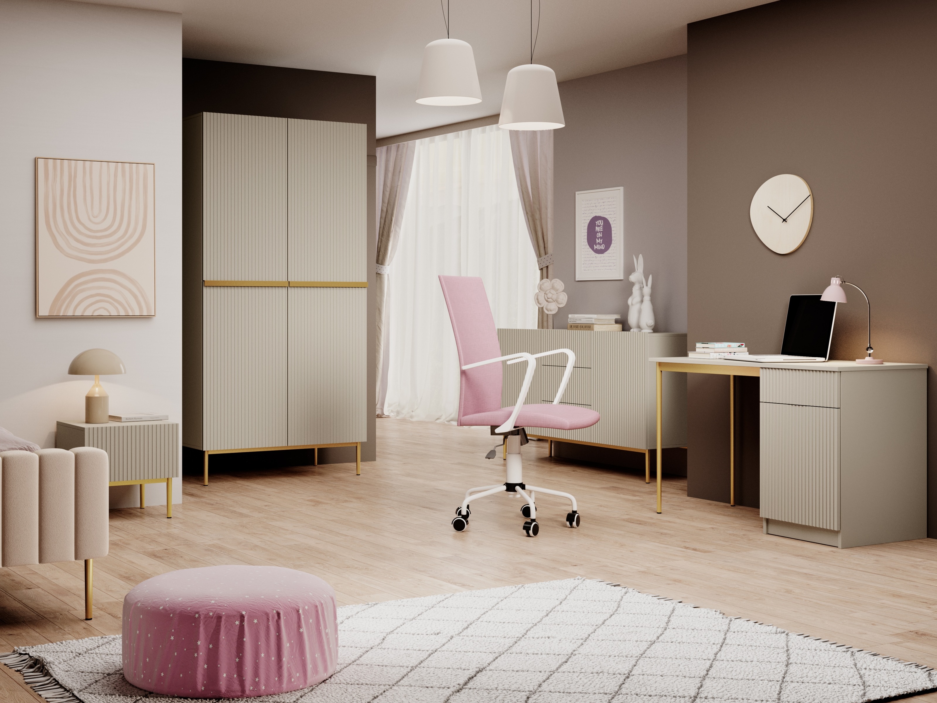 Kirjutuslaud Melfelu 131 (Kuldne)