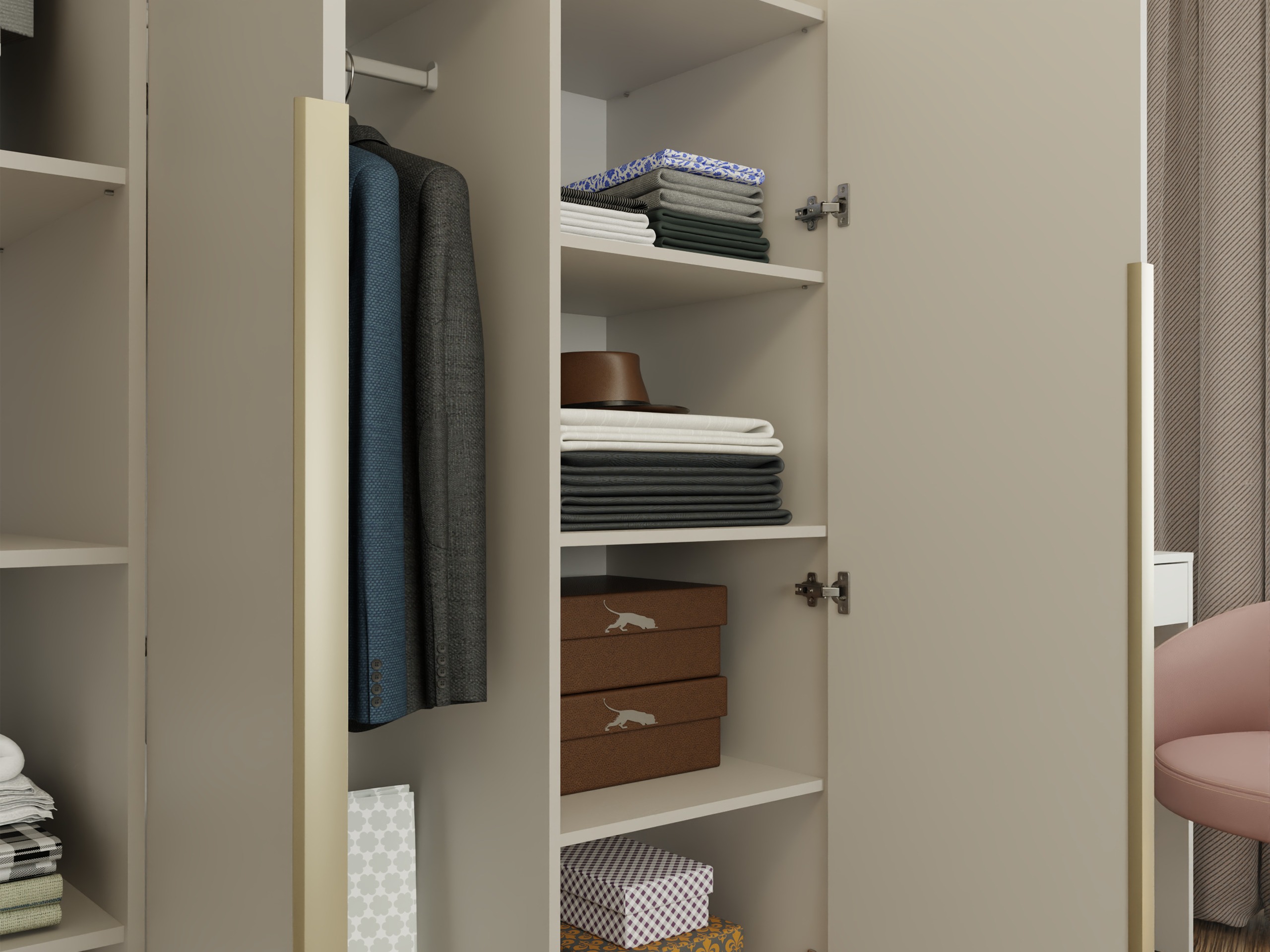 Riidekapp Mandeville 369 (Kašmiir + Kuldne)