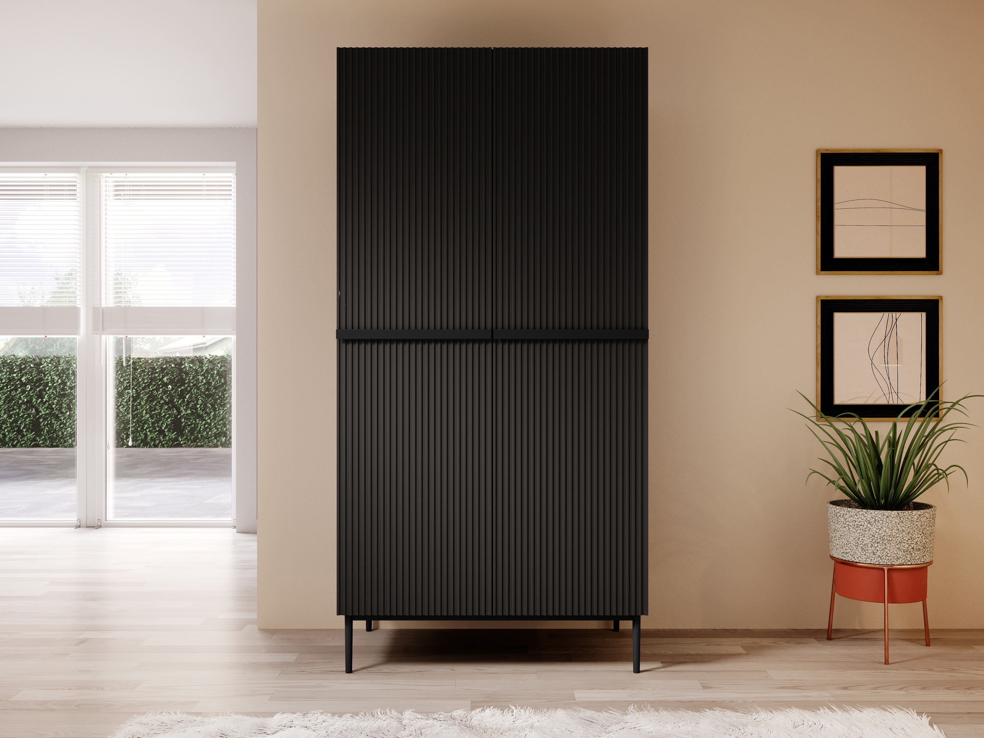 Riidekapp Melfelu 134 (Must)