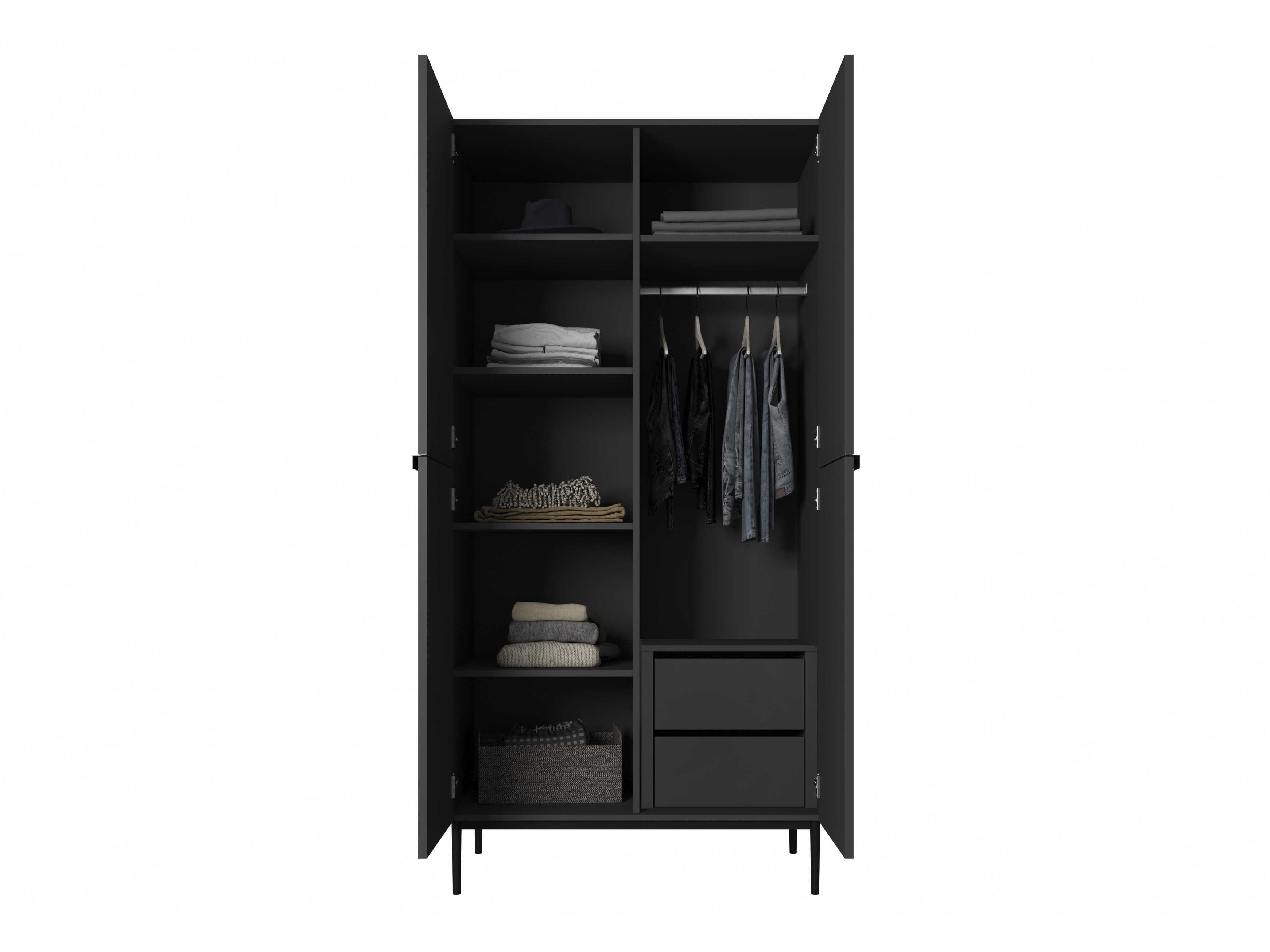 Riidekapp Melfelu 134 (Must)