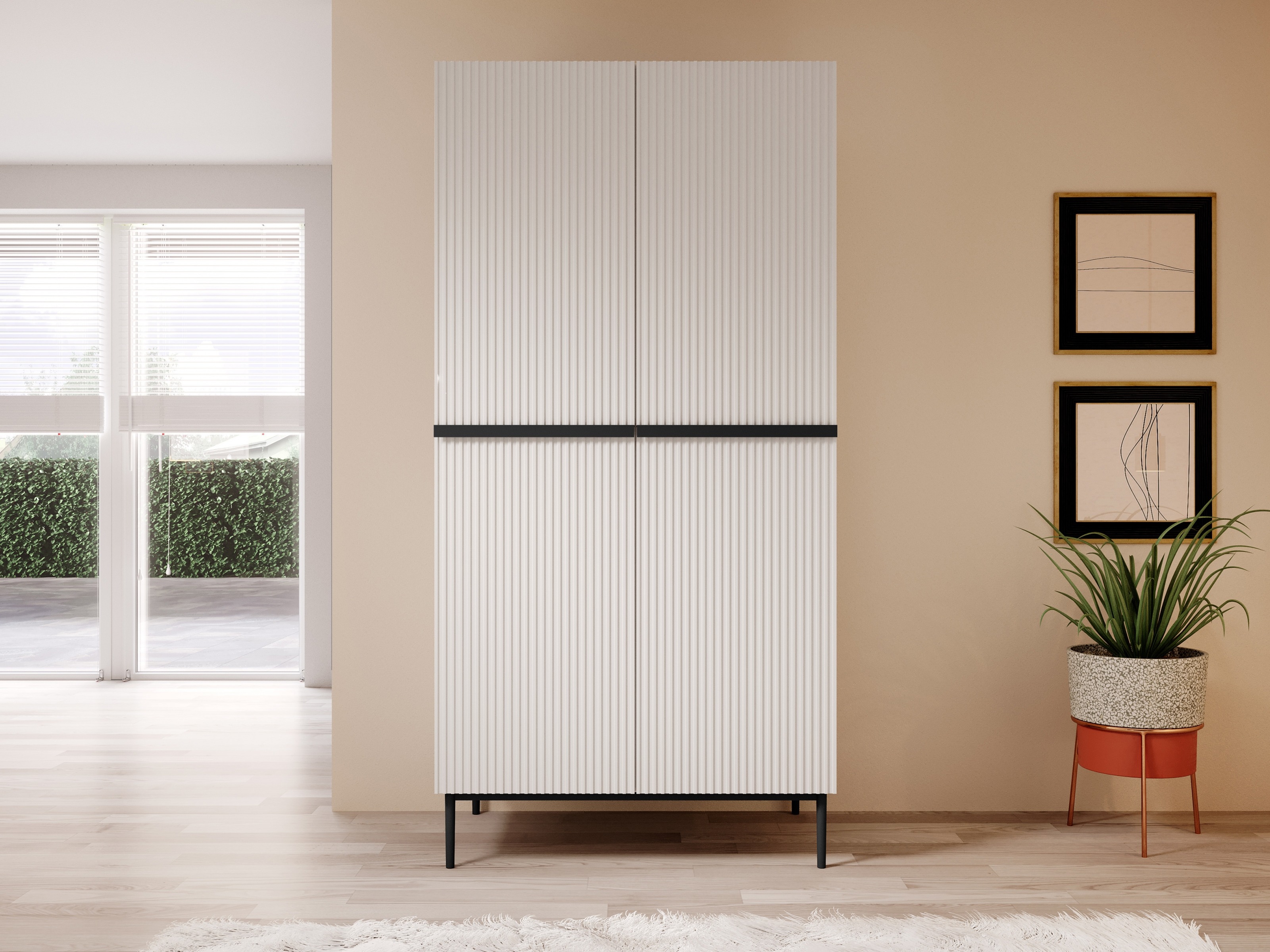 Riidekapp Melfelu 134 (Valge)